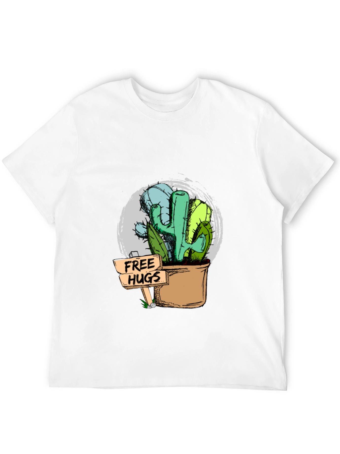 Free Hugs Cactus Graphic Tee - Unisex