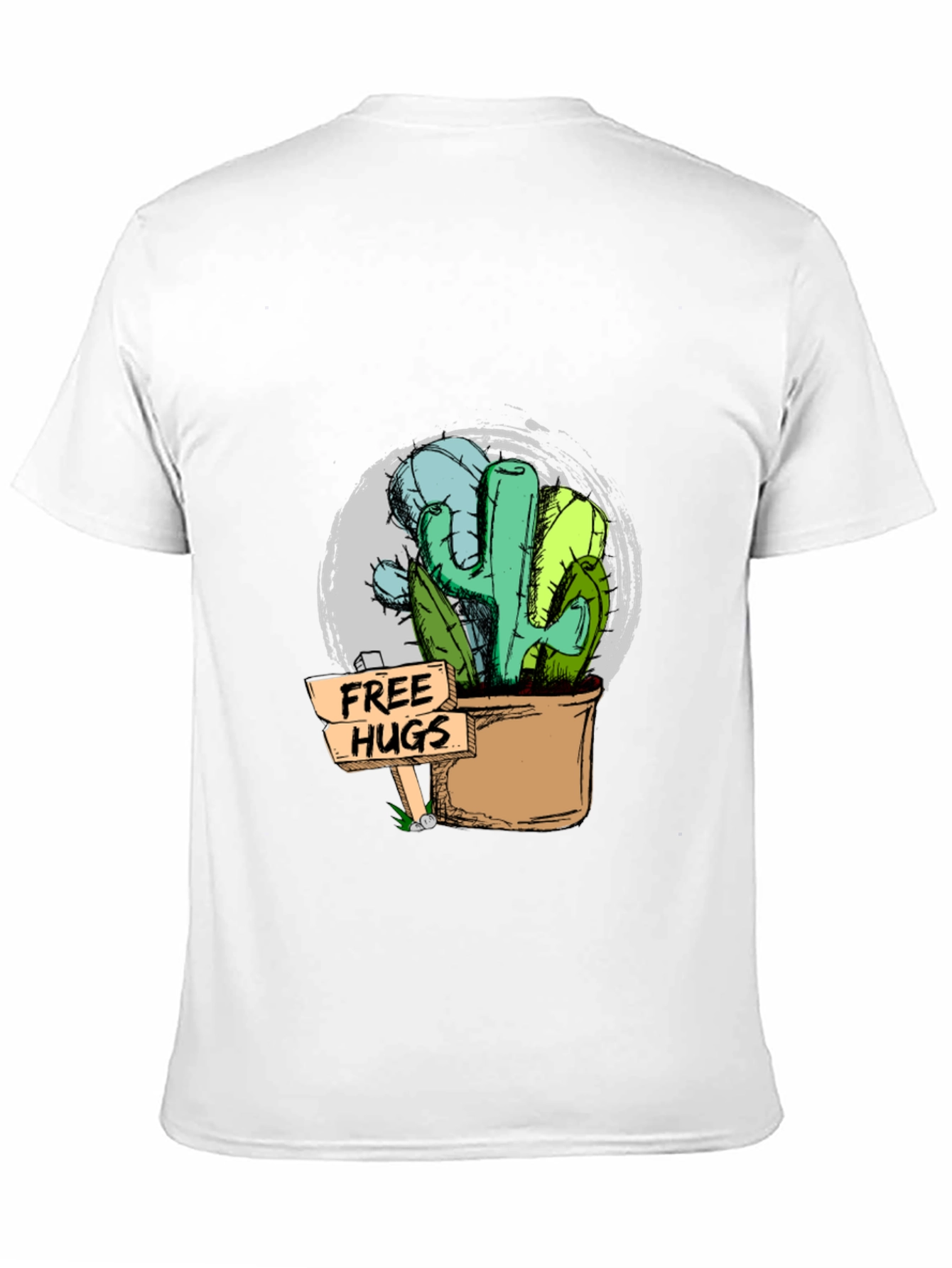 Free Hugs Cactus Graphic Tee - Unisex