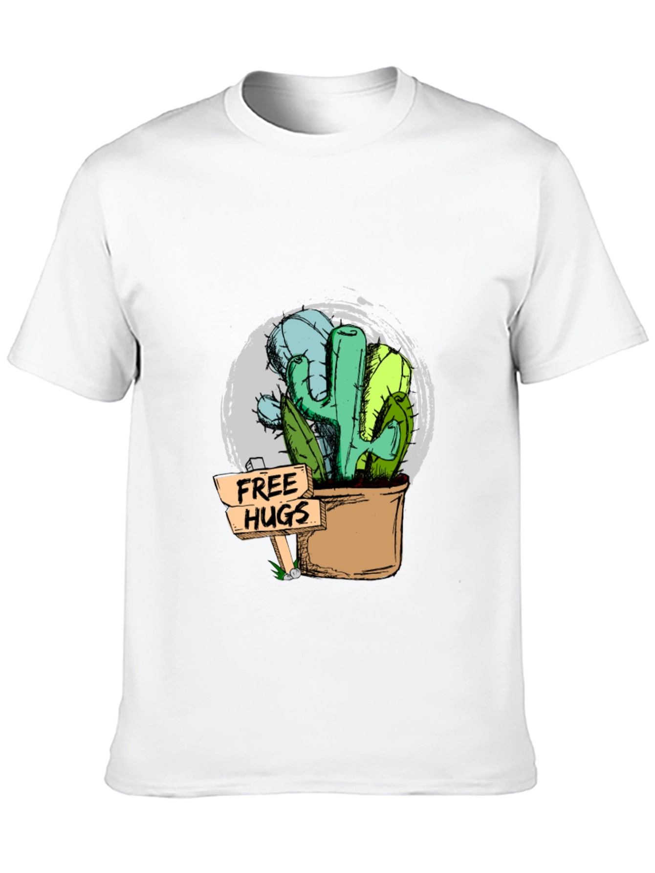 Free Hugs Cactus Graphic Tee - Unisex