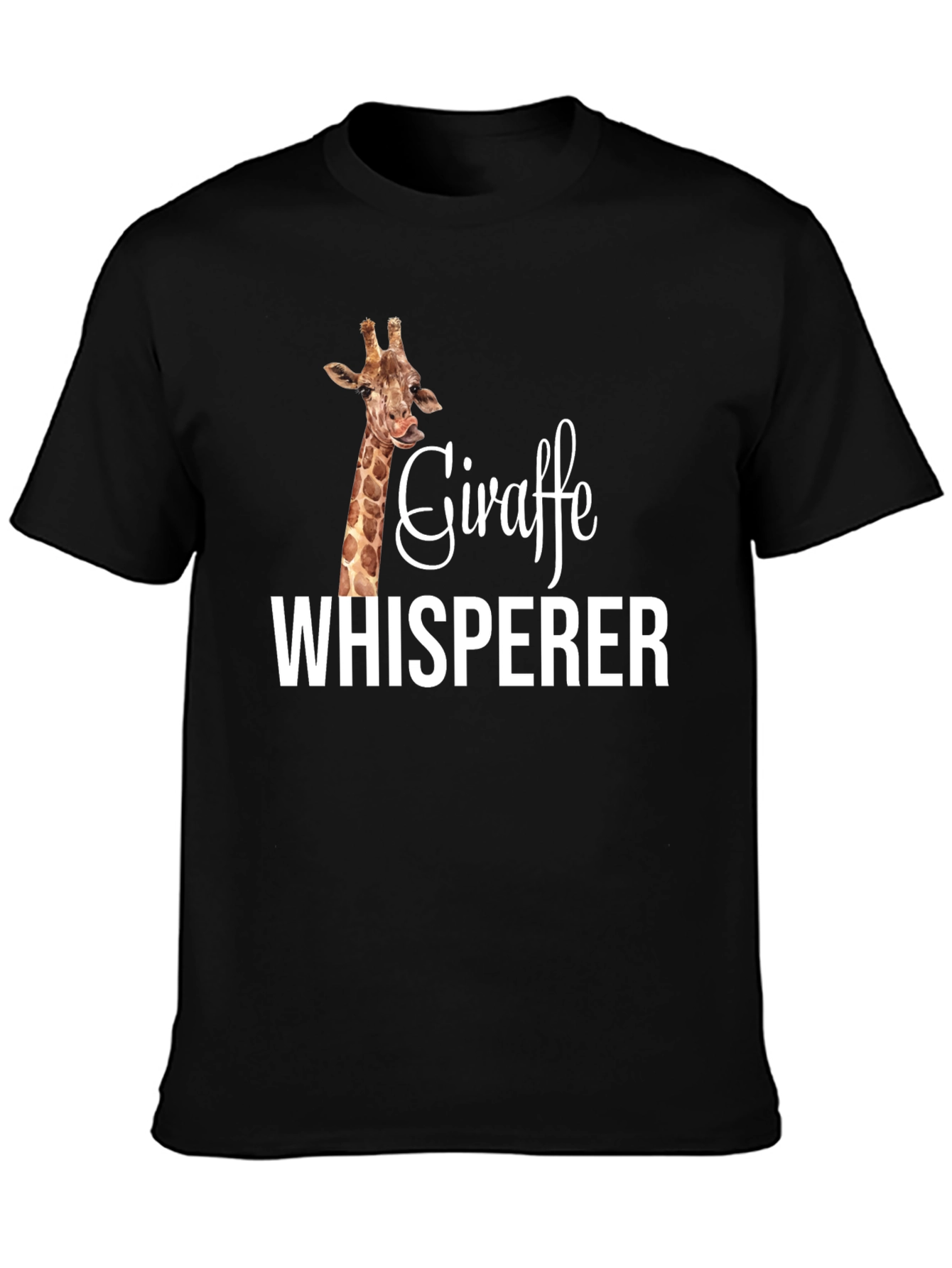 Giraffe Whisperer Graphic T-Shirt - Animal Lover Tee