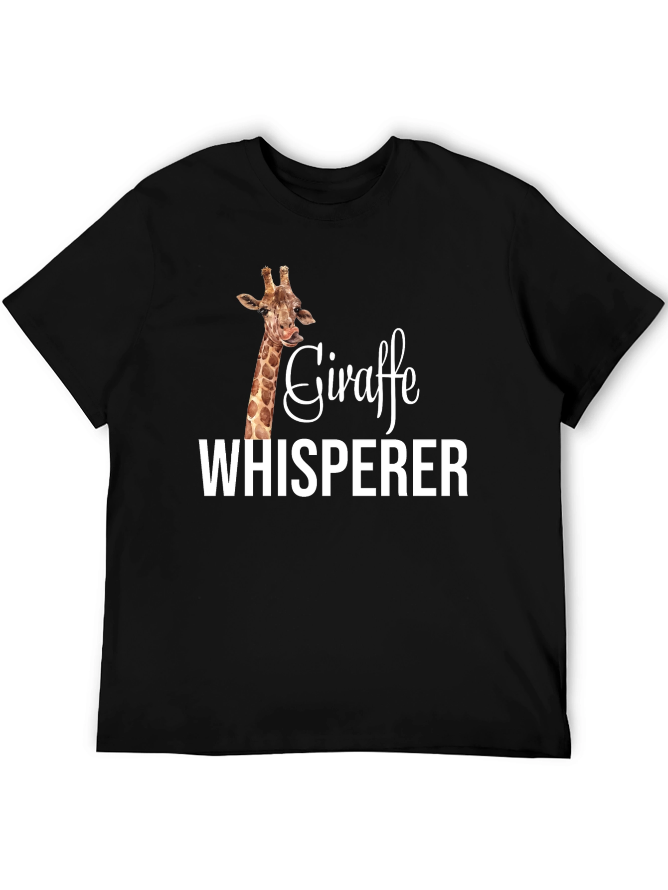 Giraffe Whisperer Graphic T-Shirt - Animal Lover Tee