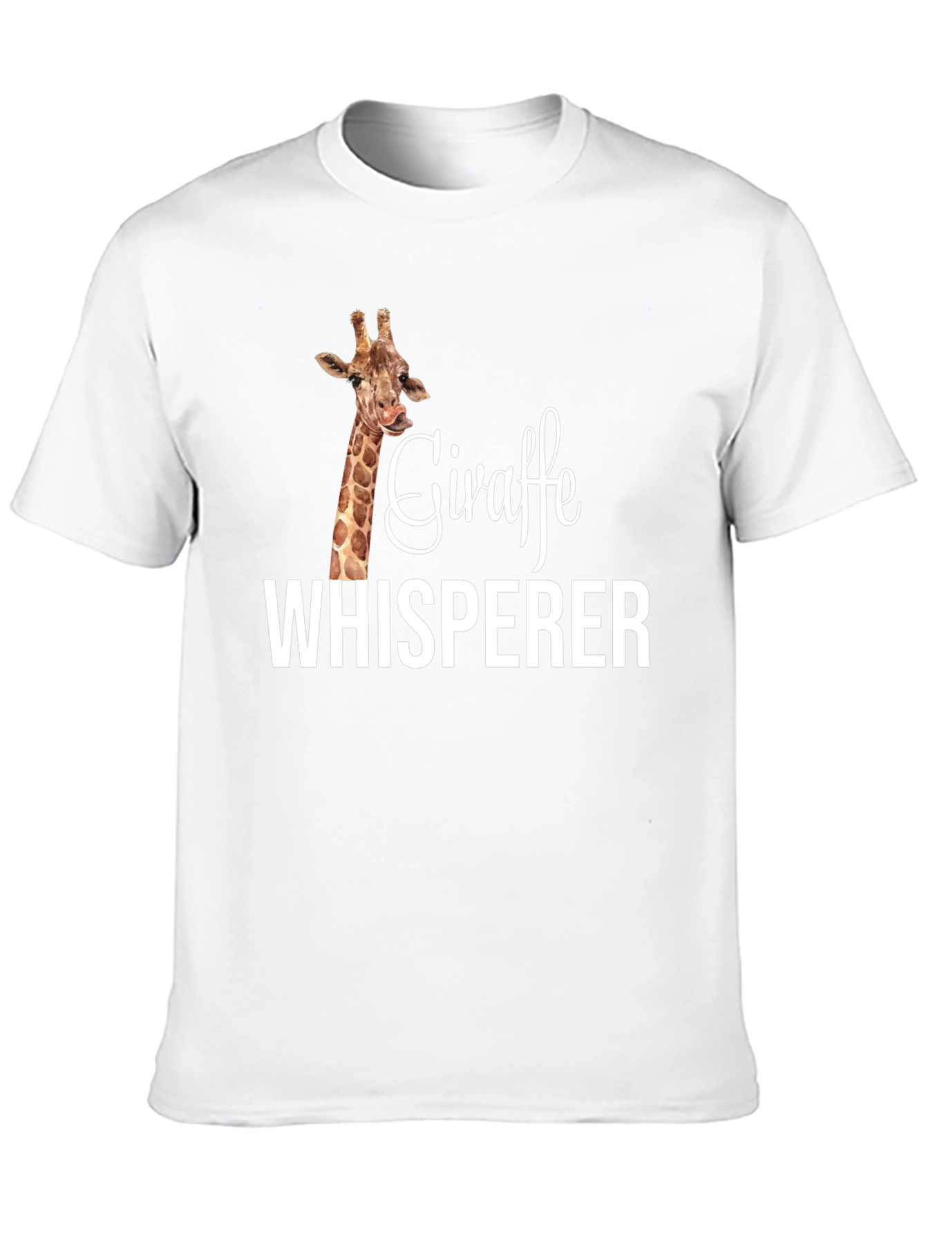 Giraffe Whisperer Graphic T-Shirt - Animal Lover Tee