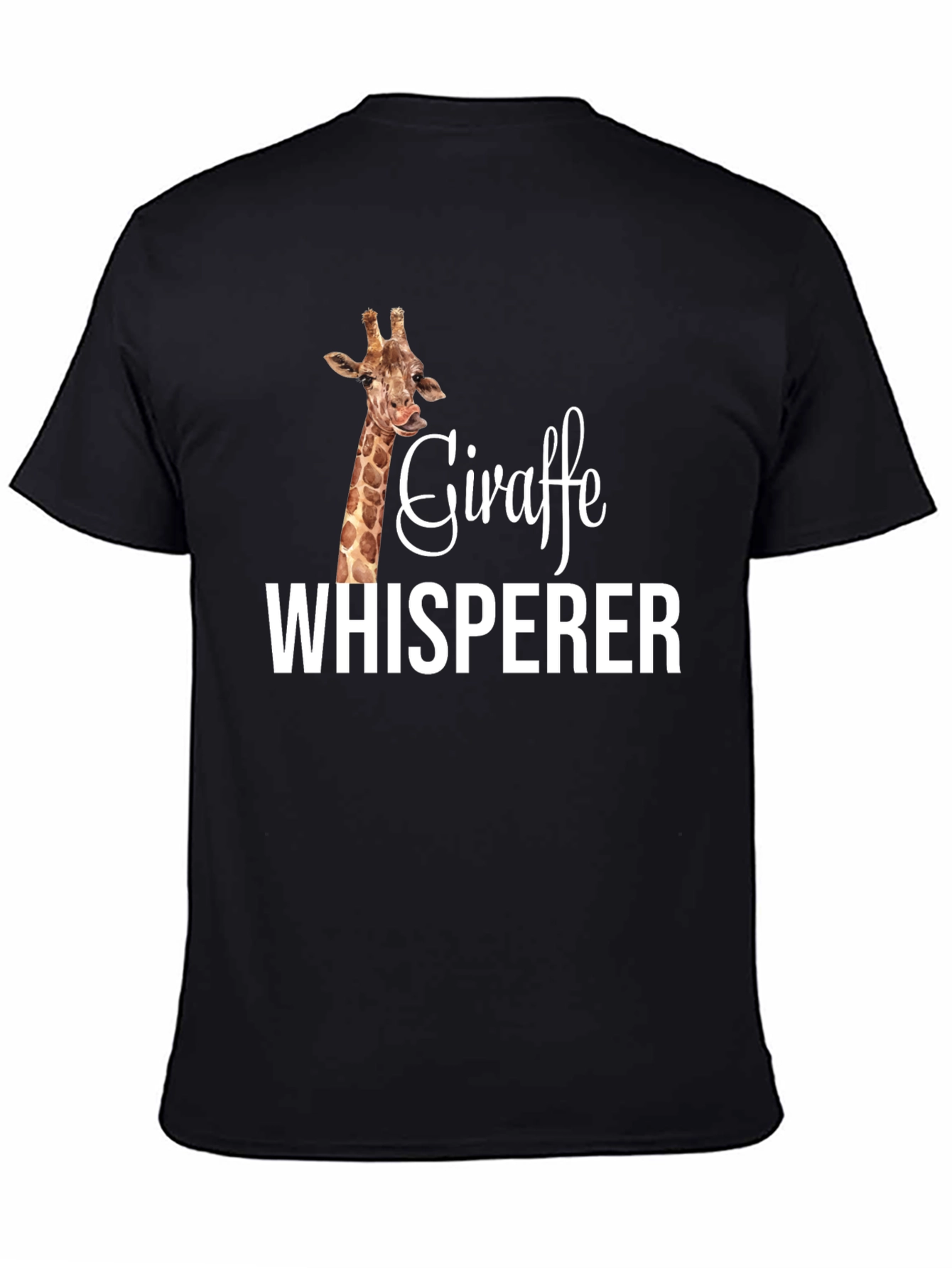 Giraffe Whisperer Graphic T-Shirt - Animal Lover Tee