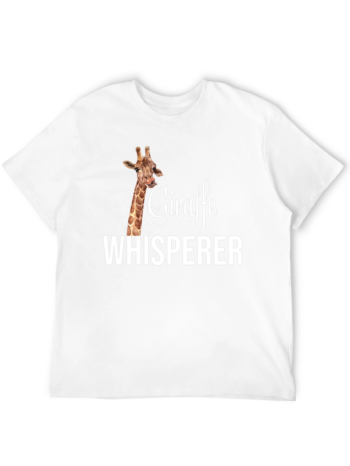 Giraffe Whisperer Graphic T-Shirt - Animal Lover Tee