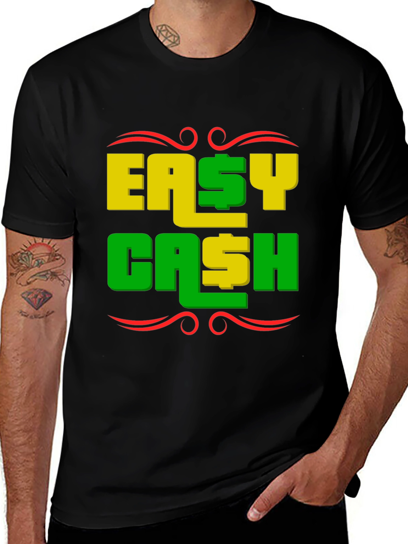 Easy Cash Black T-Shirt
