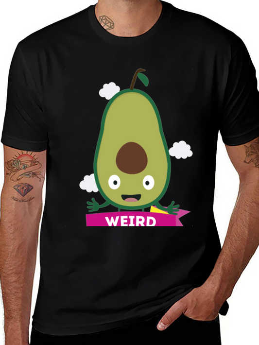 Weird Avocado Graphic Tee - Unisex Black T-Shirt