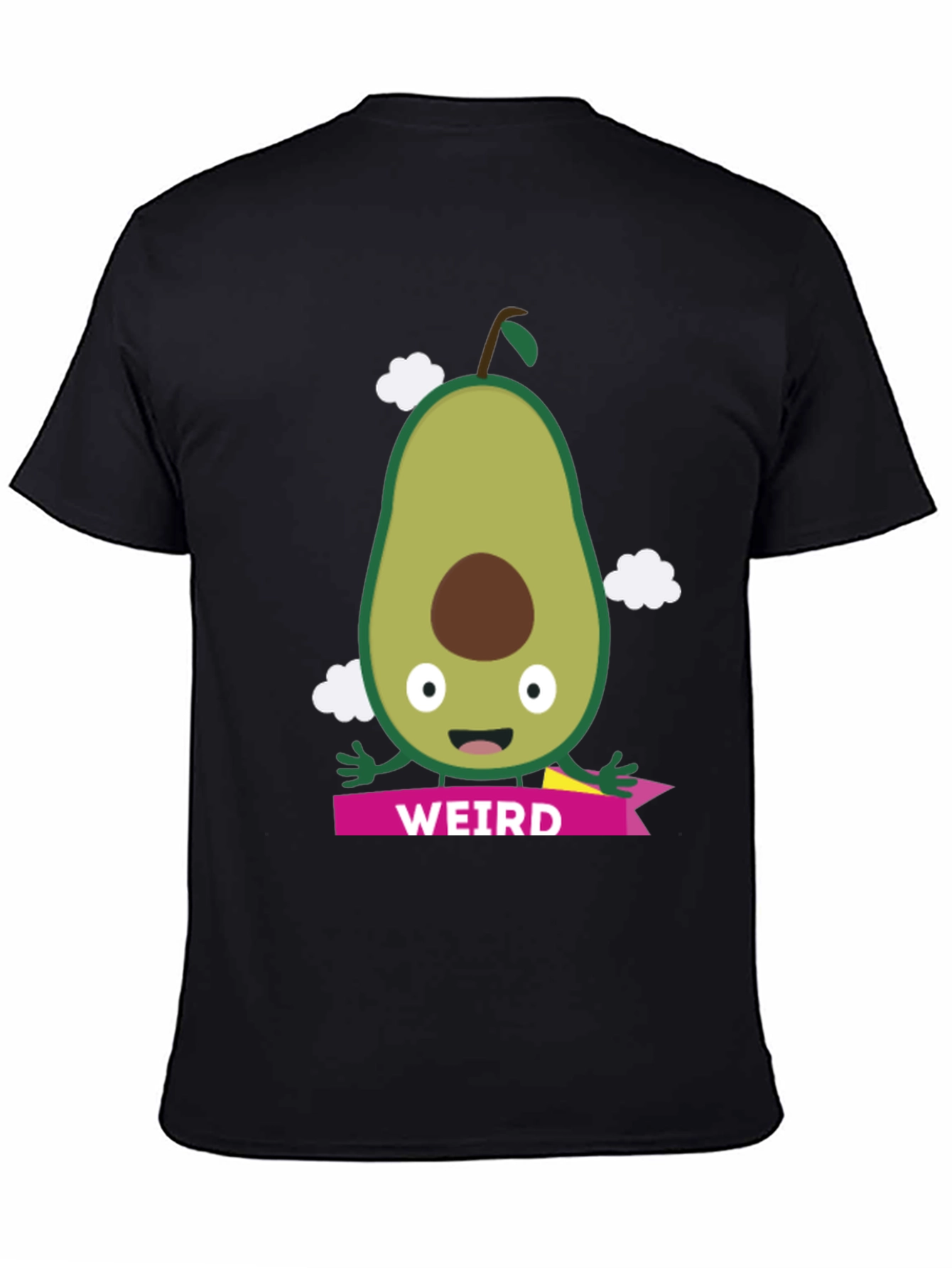 Weird Avocado Graphic Tee - Unisex Black T-Shirt