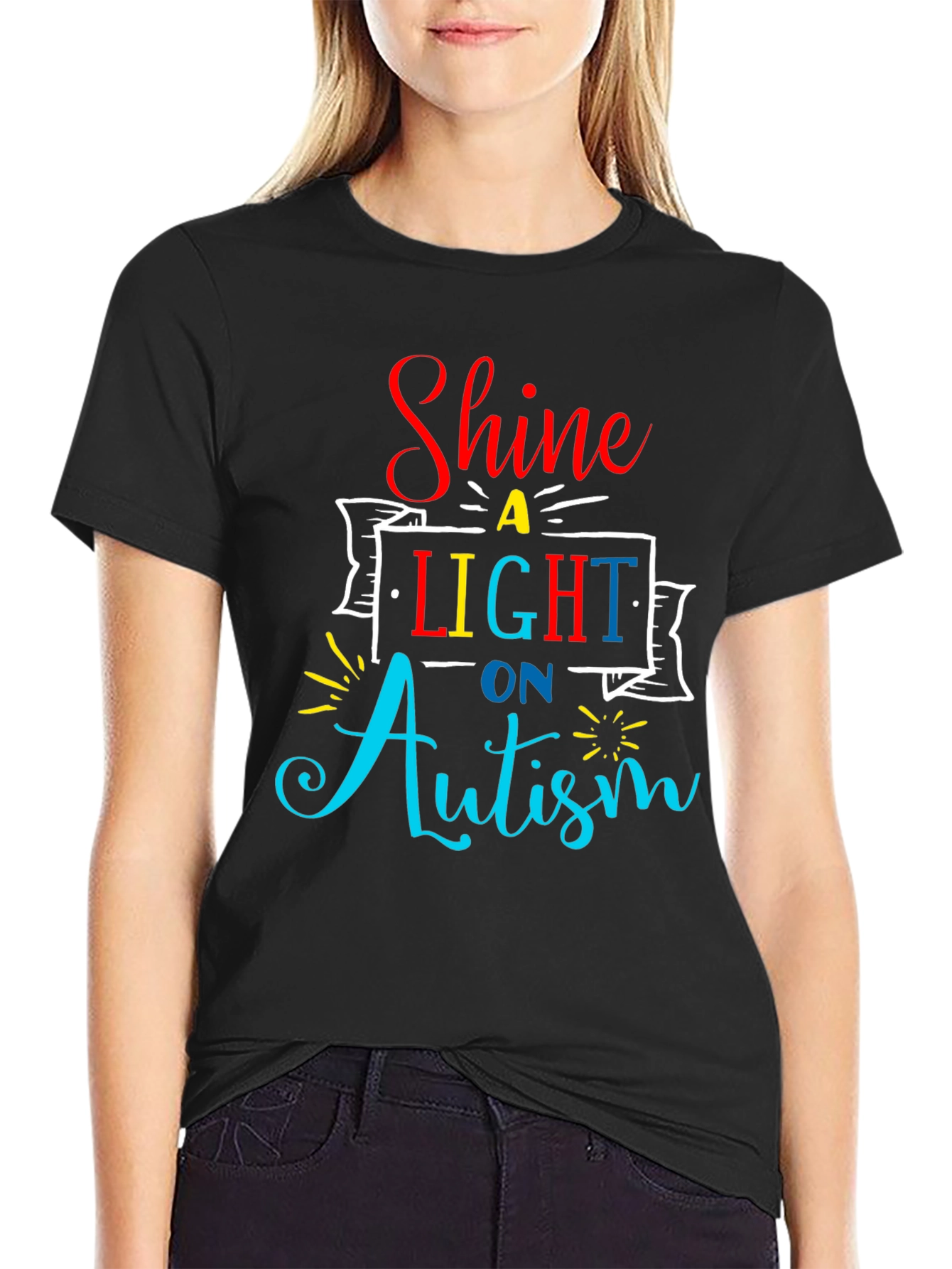 Autism Awareness T-Shirt Shine a Light