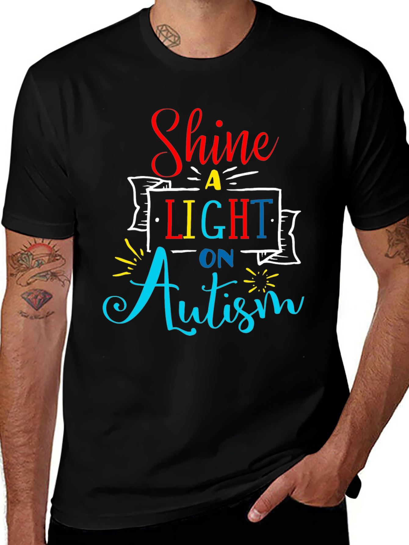 Autism Awareness T-Shirt Shine a Light