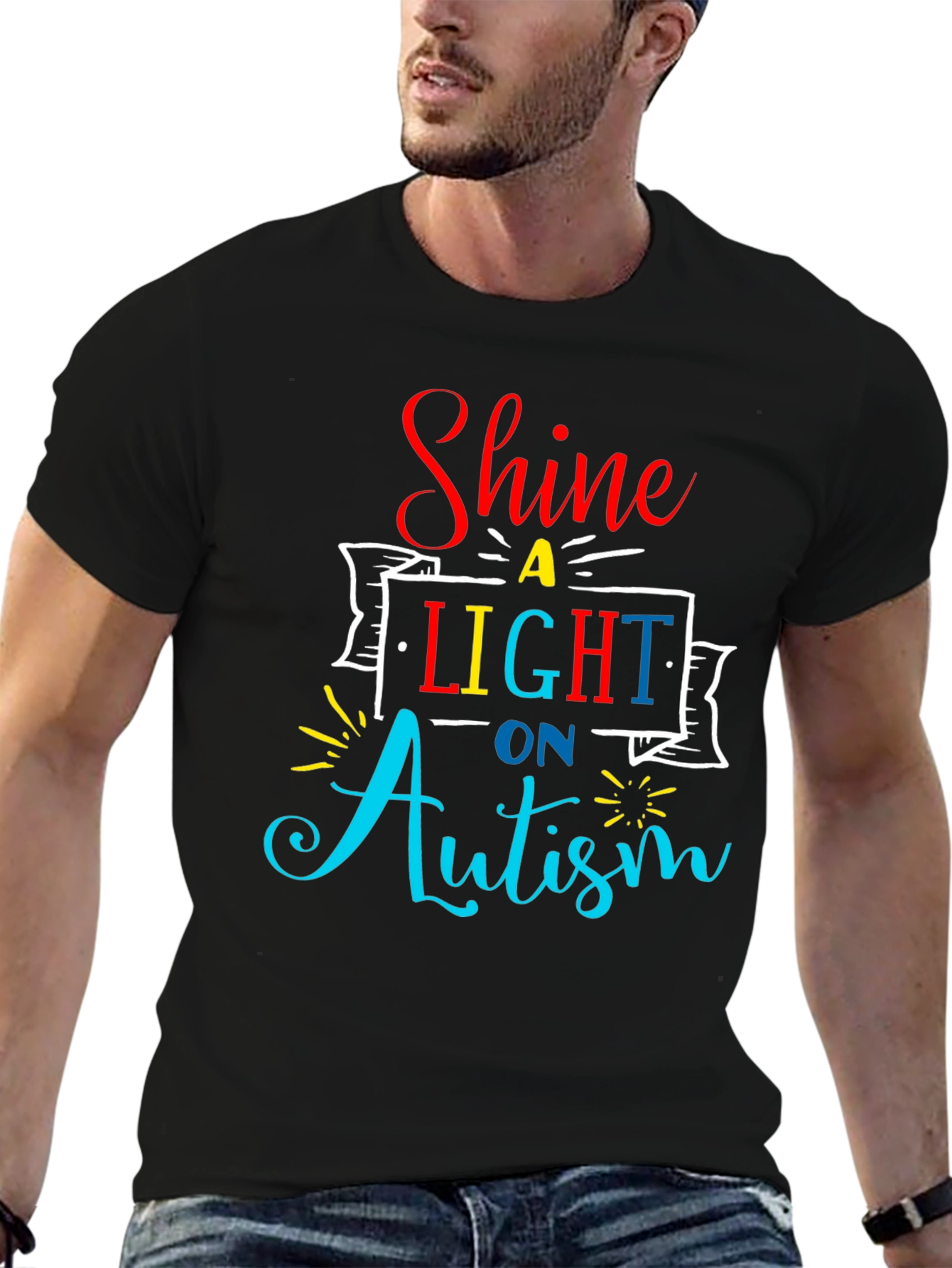 Autism Awareness T-Shirt Shine a Light