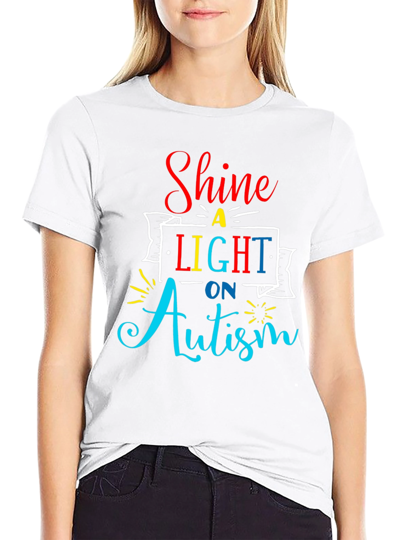 Autism Awareness T-Shirt Shine a Light