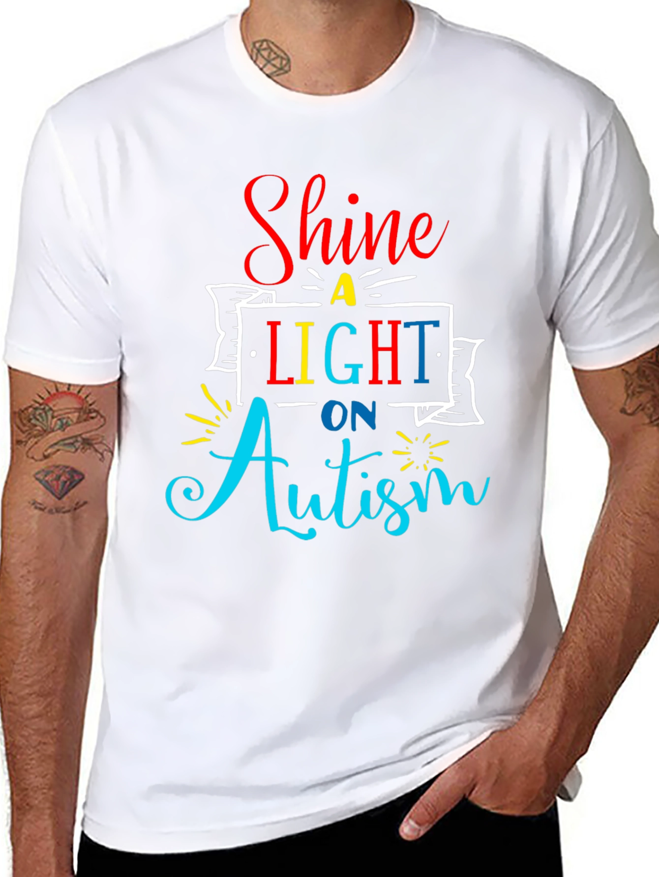 Autism Awareness T-Shirt Shine a Light
