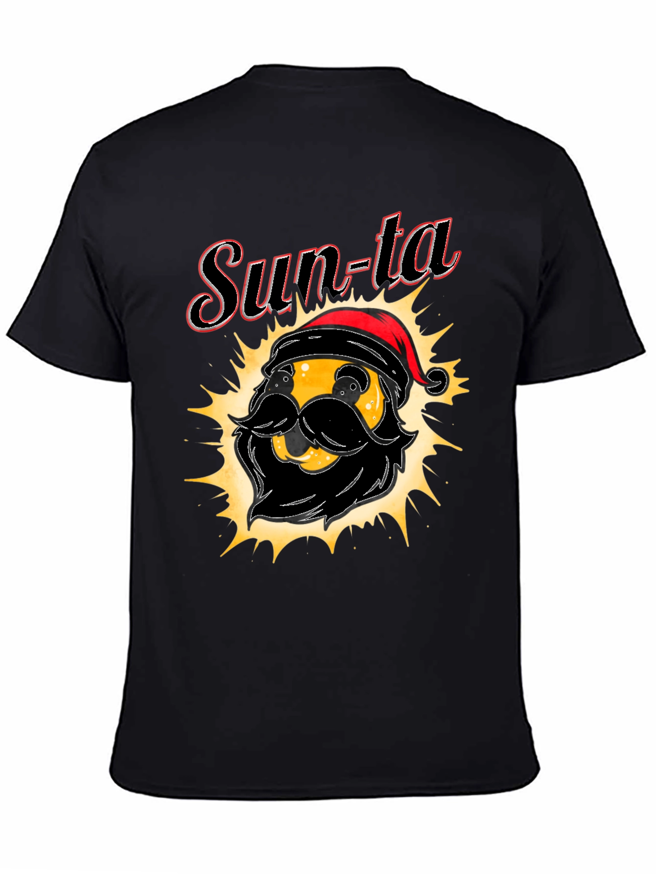 Sun-ta Graphic Tee - Santa Claus Emoji T-Shirt