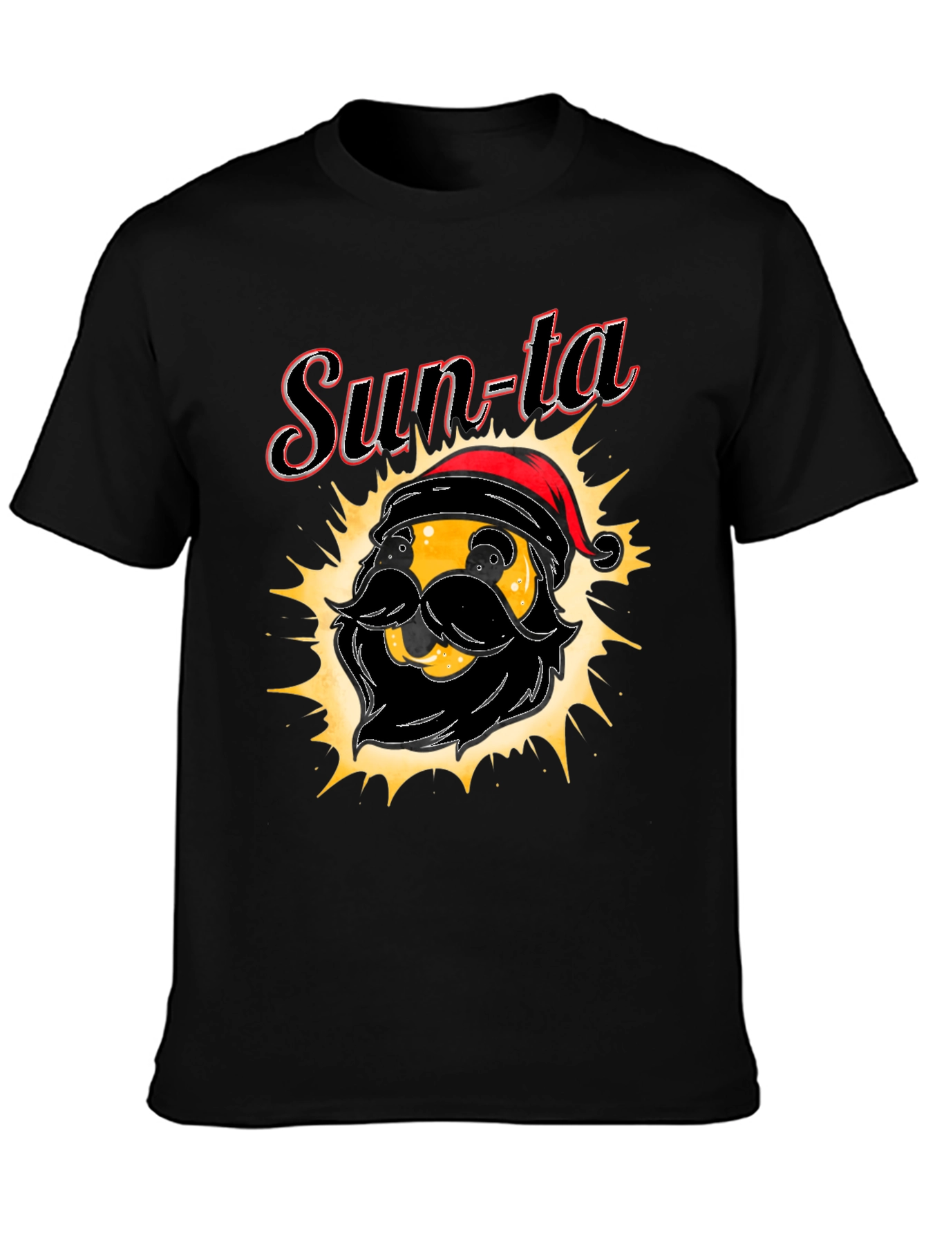 Sun-ta Graphic Tee - Santa Claus Emoji T-Shirt