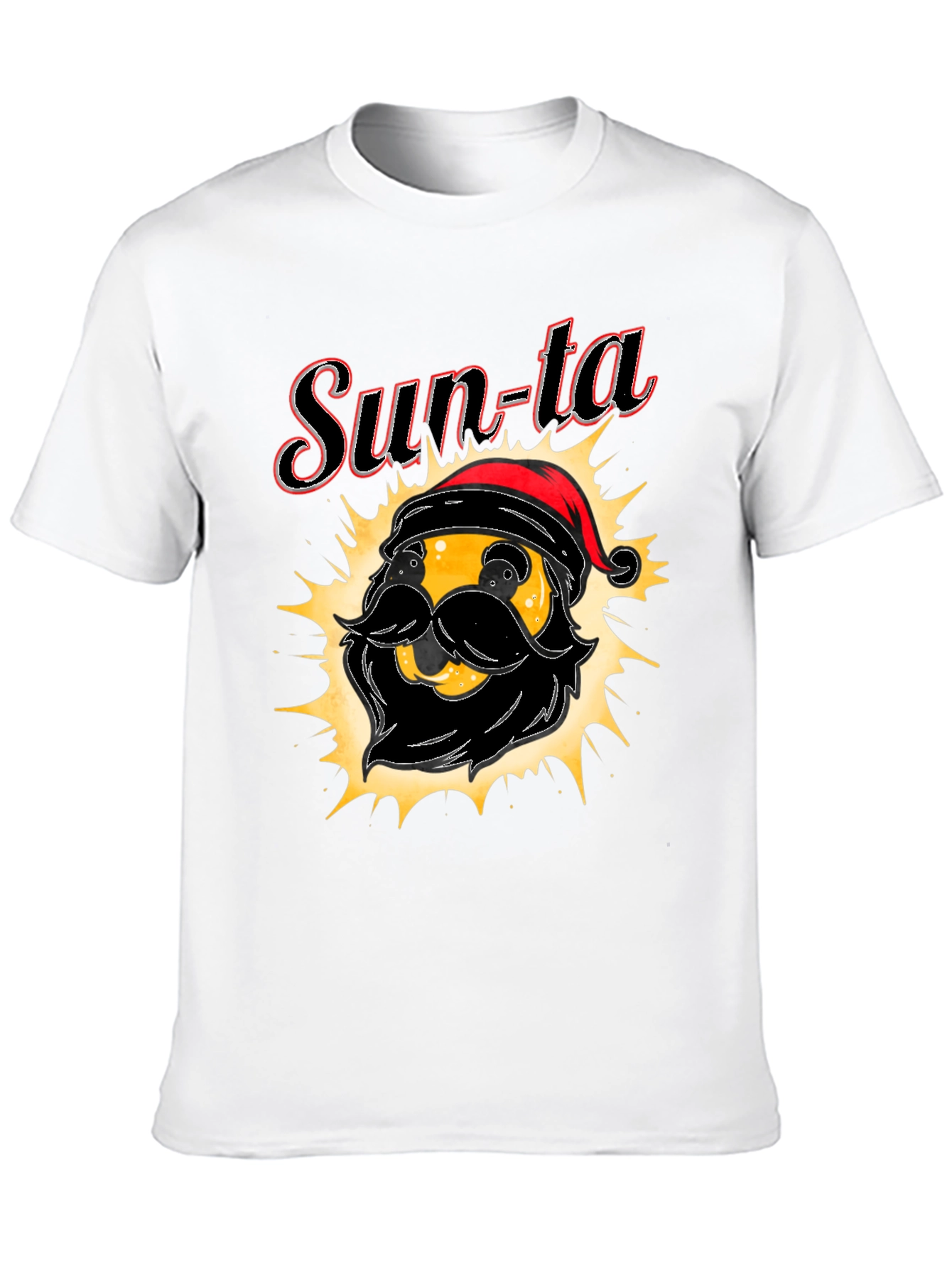 Sun-ta Graphic Tee - Santa Claus Emoji T-Shirt