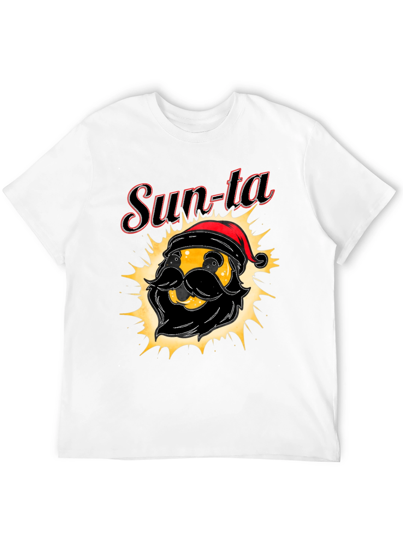 Sun-ta Graphic Tee - Santa Claus Emoji T-Shirt