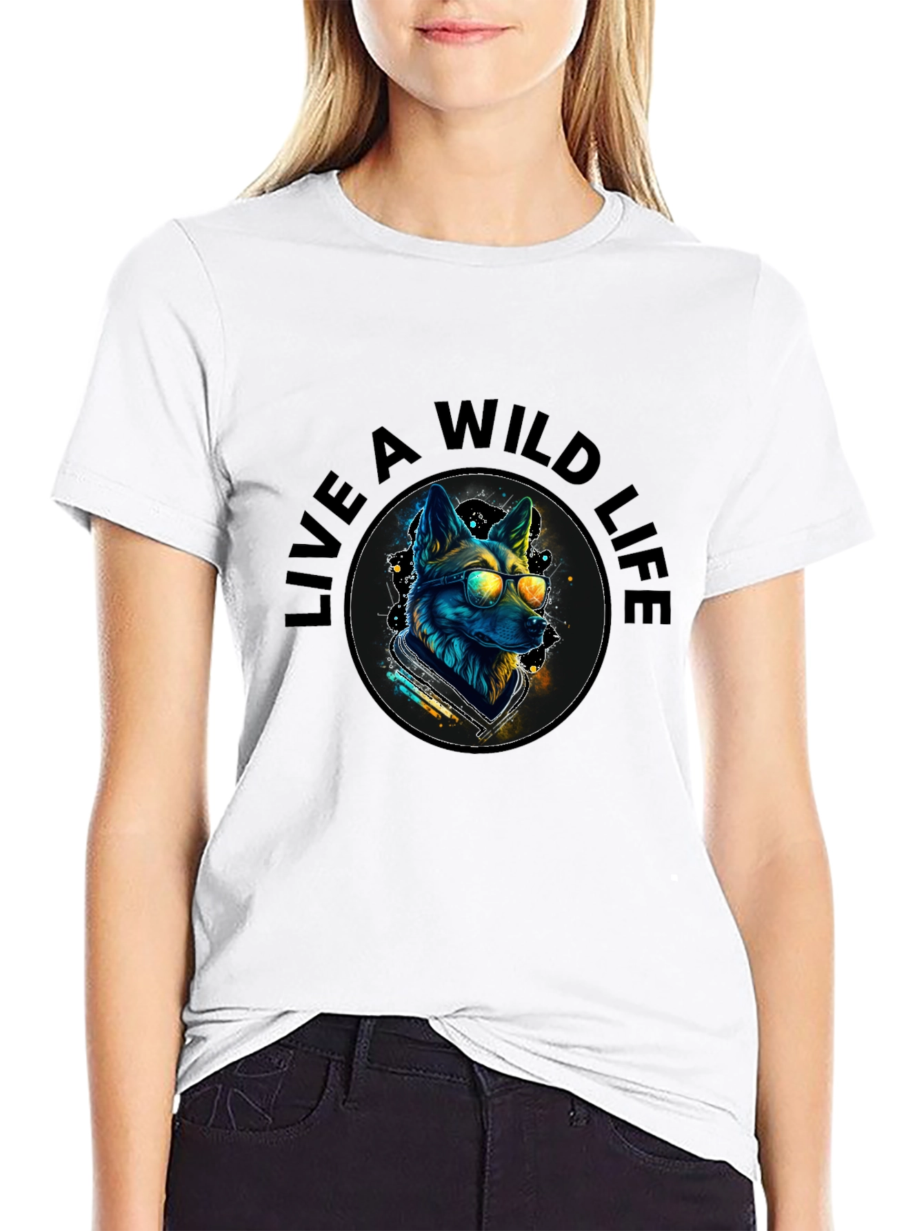 Wild Life Dog Graphic Tee - Cool & Comfy