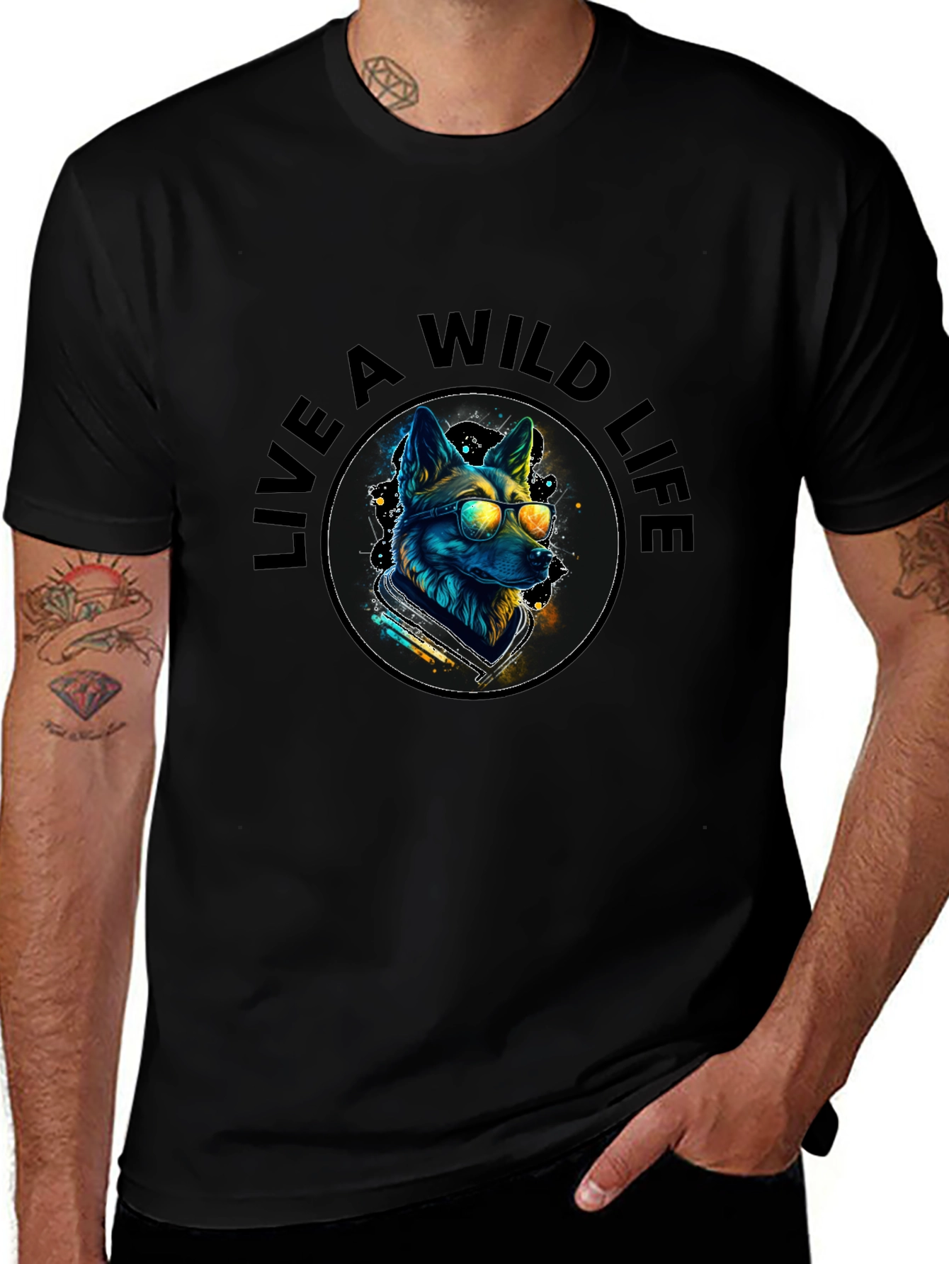 Wild Life Dog Graphic Tee - Cool & Comfy