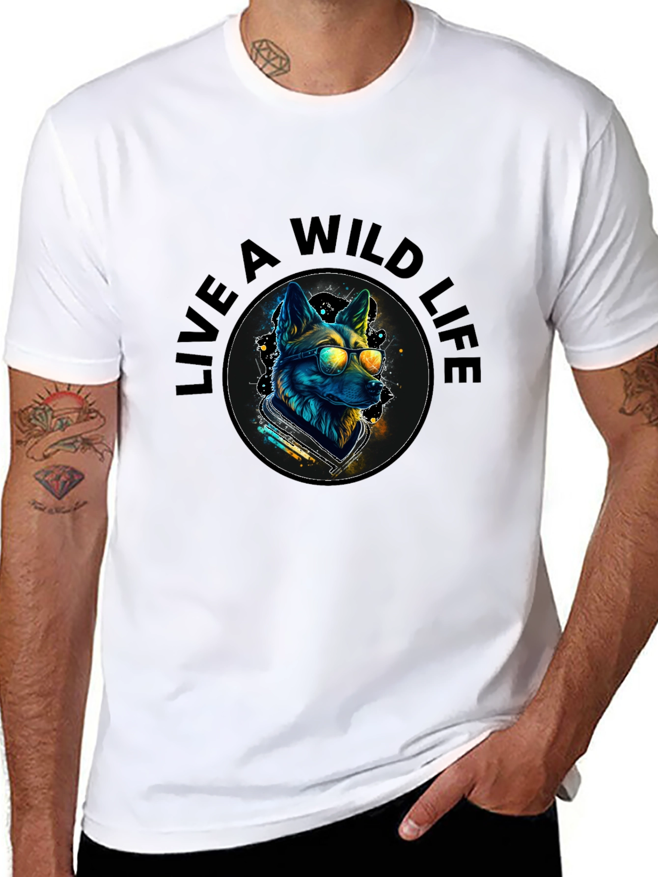 Wild Life Dog Graphic Tee - Cool & Comfy