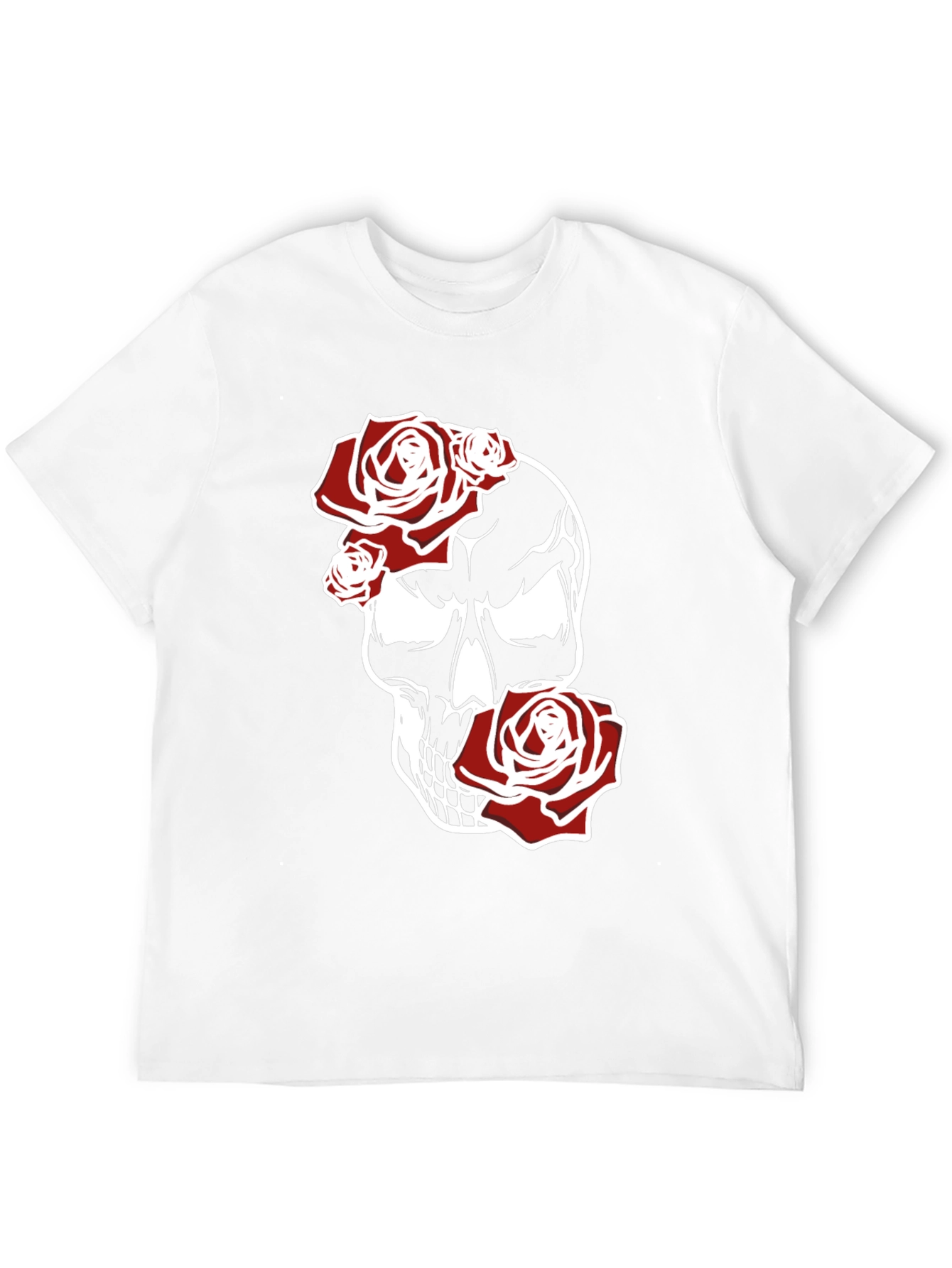 Skull & Roses Graphic Tee - Black