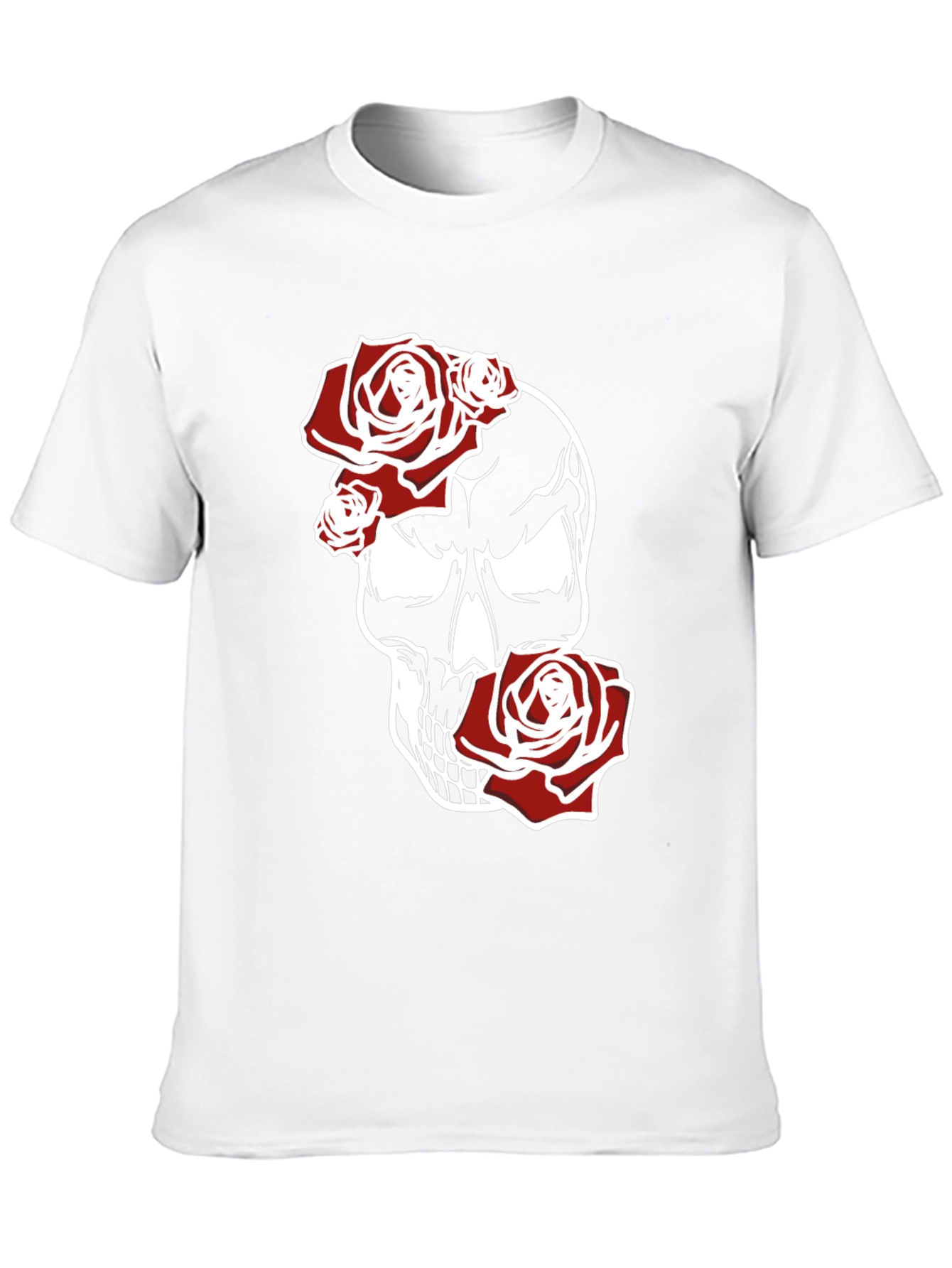 Skull & Roses Graphic Tee - Black