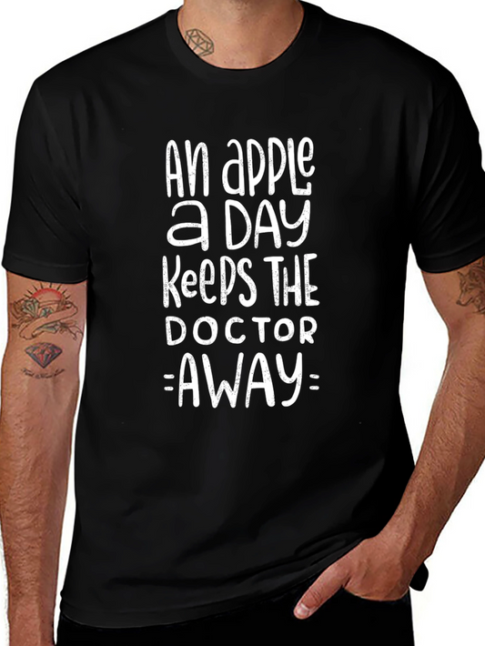An Apple A Day T-Shirt Funny Doctor Tee