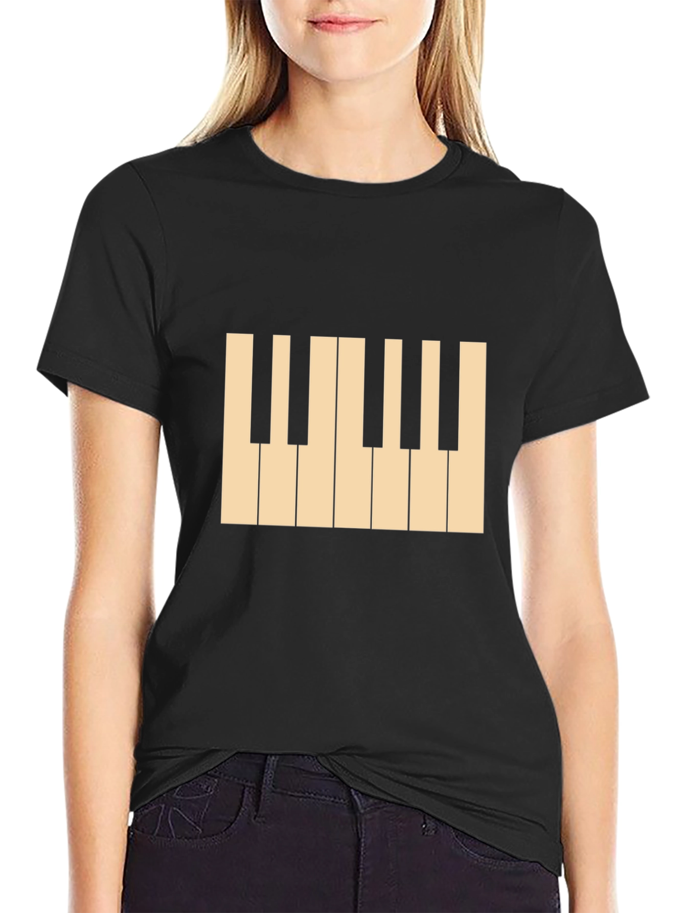 Piano Keys Graphic Tee - Musician T-Shirt