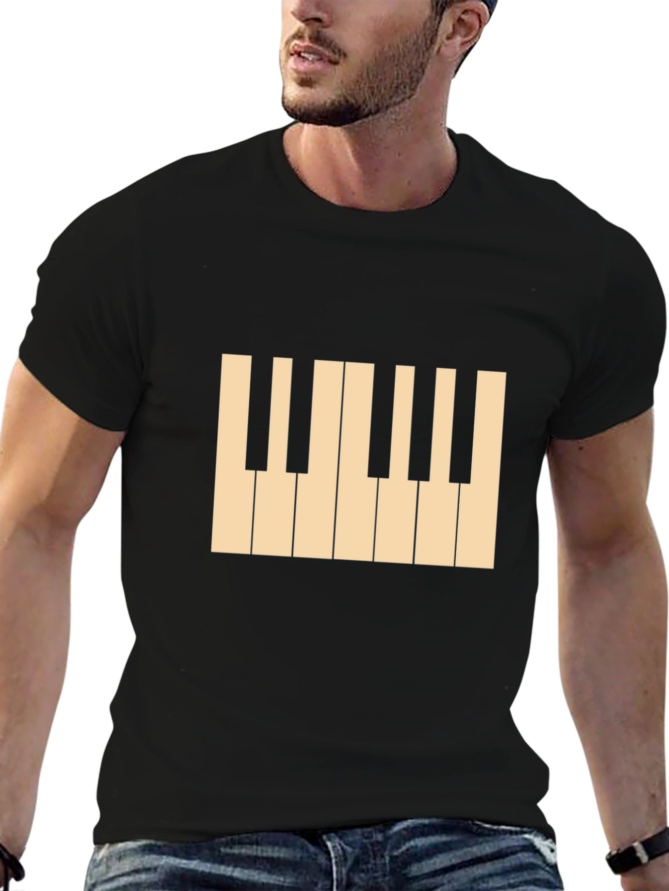 Piano Keys Graphic Tee - Musician T-Shirt