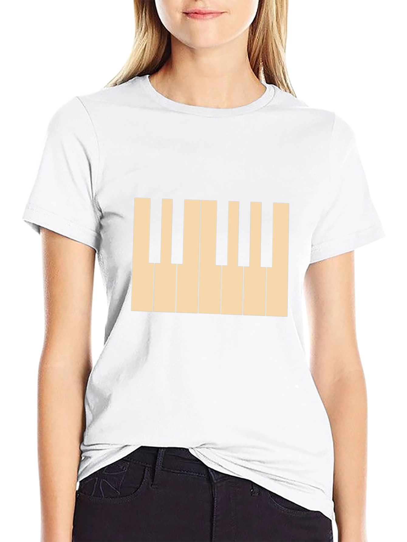 Piano Keys Graphic Tee - Musician T-Shirt