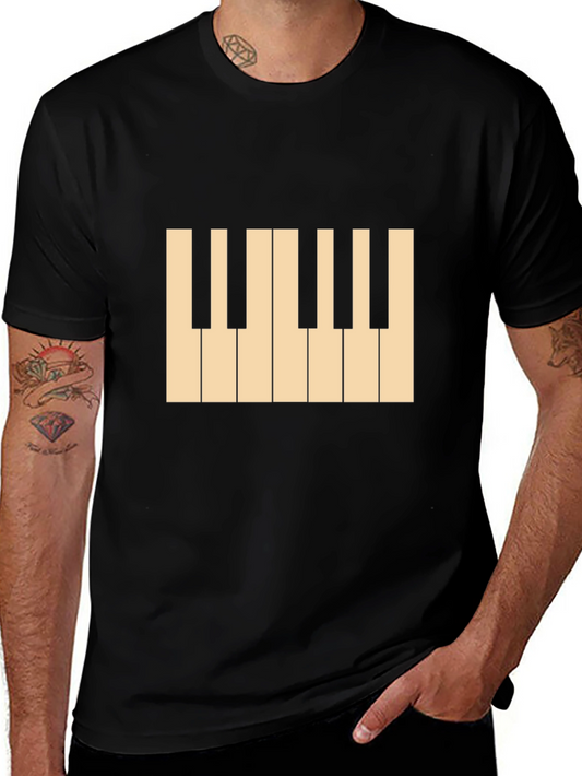 Piano Keys Graphic Tee - Musician T-Shirt