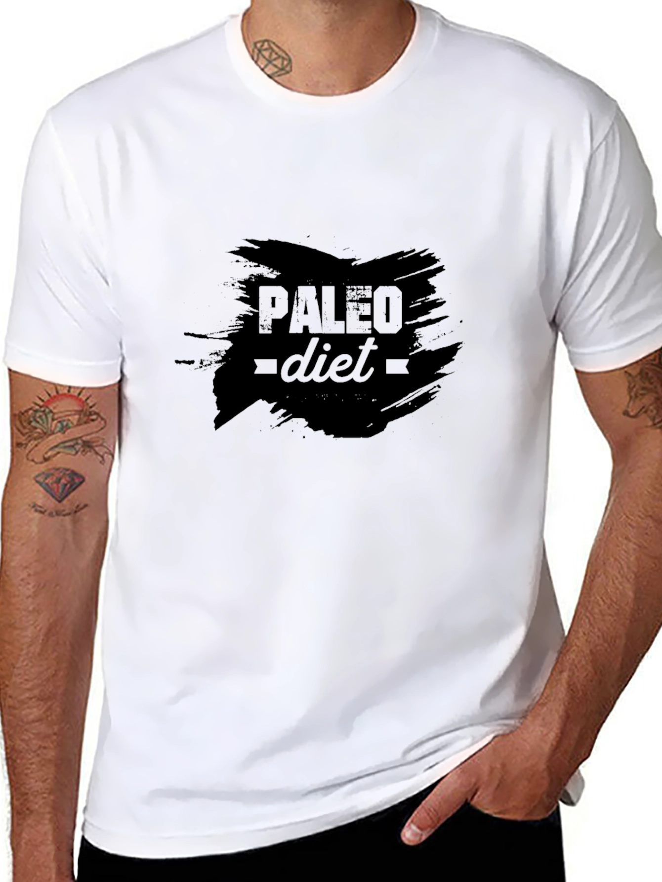 Paleo Diet Black T-Shirt - Healthy Lifestyle
