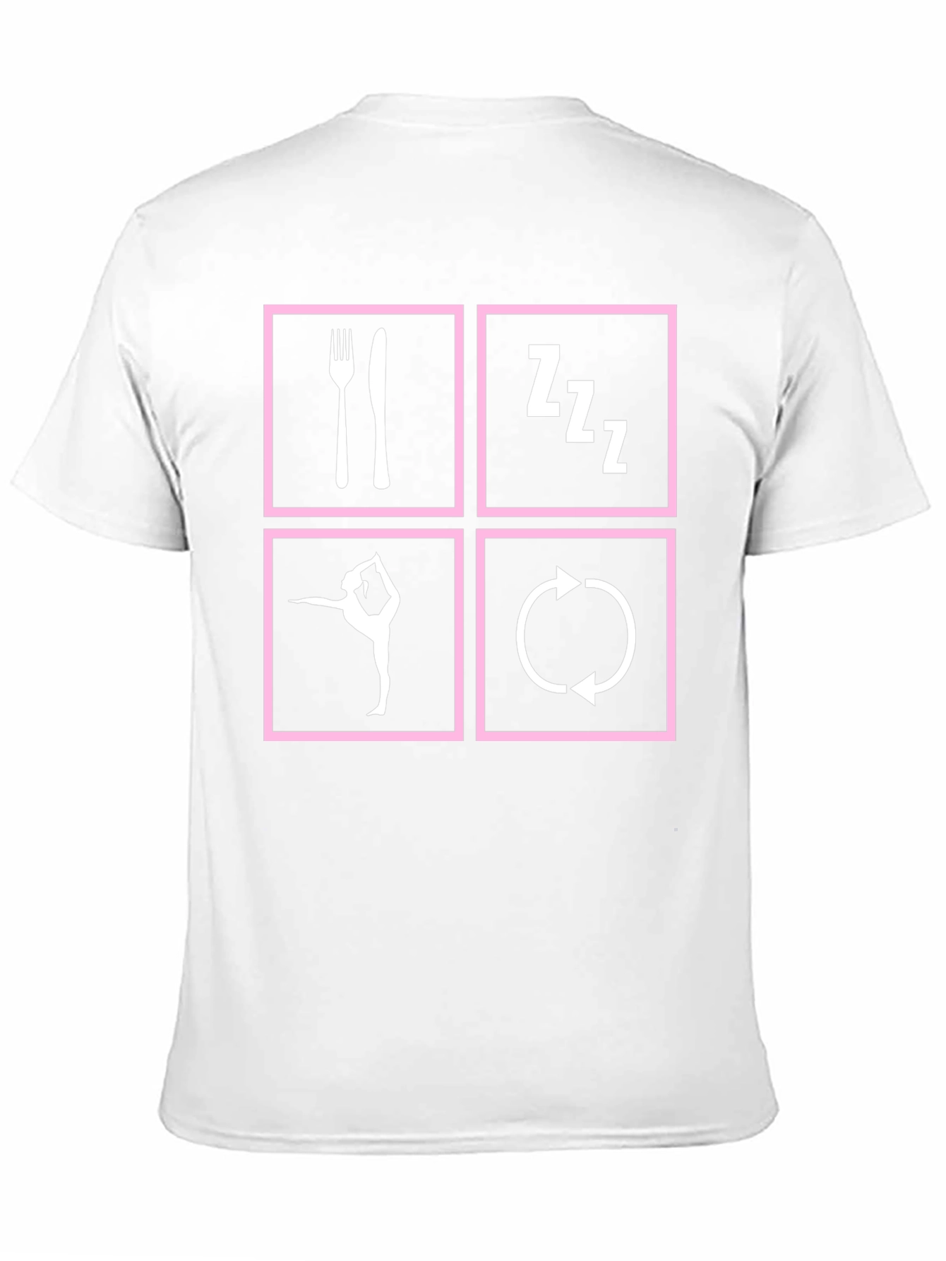 Eat Sleep Gymnastics Repeat T-Shirt - Black
