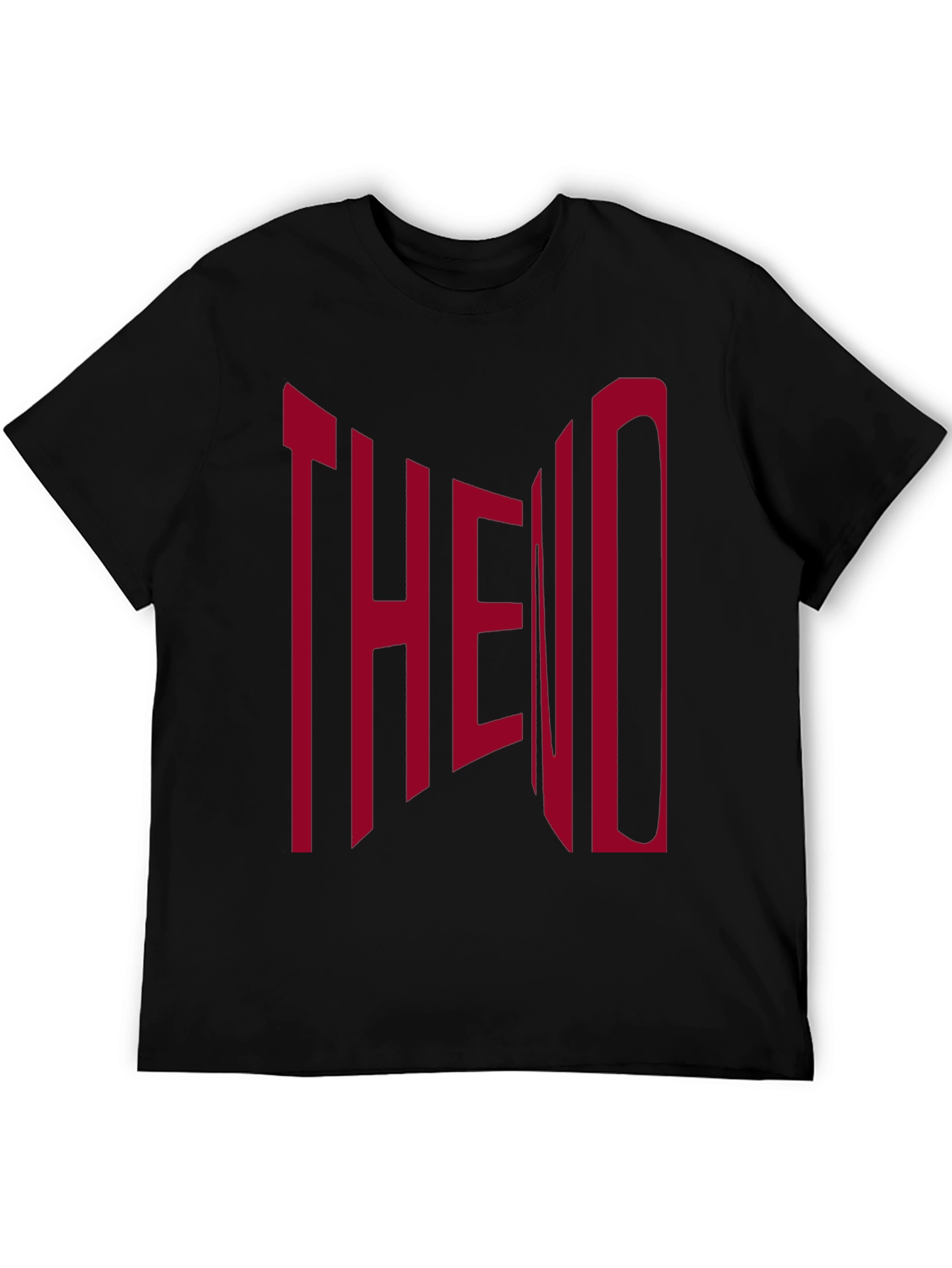 The End Graphic Print Black T-Shirt