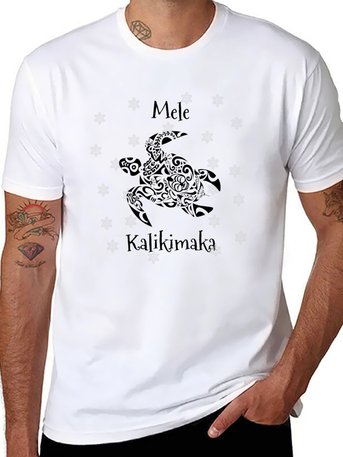 Mele Kalikimaka Turtle Graphic Tee