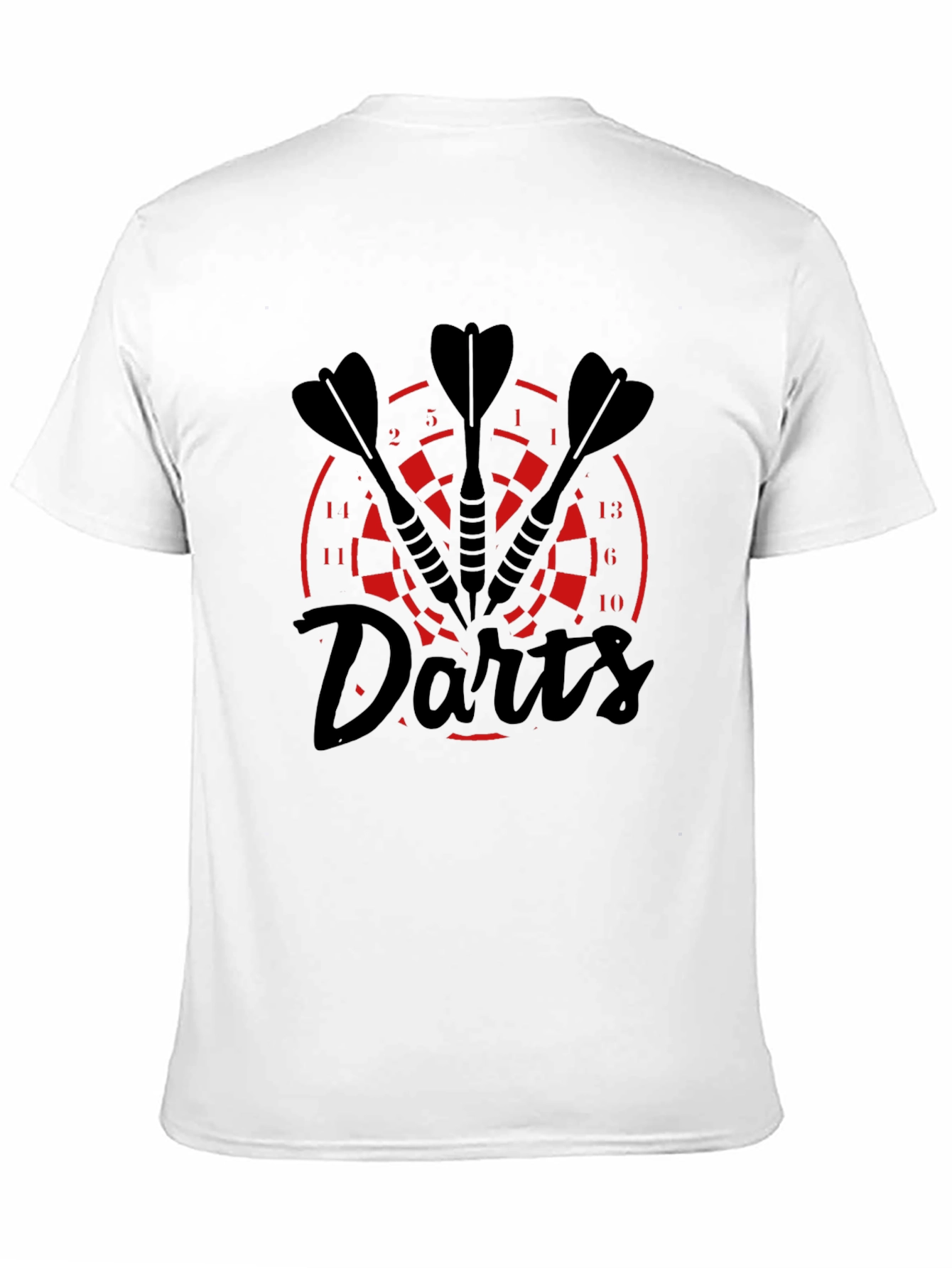 Darts T-Shirt - Black with Target Design