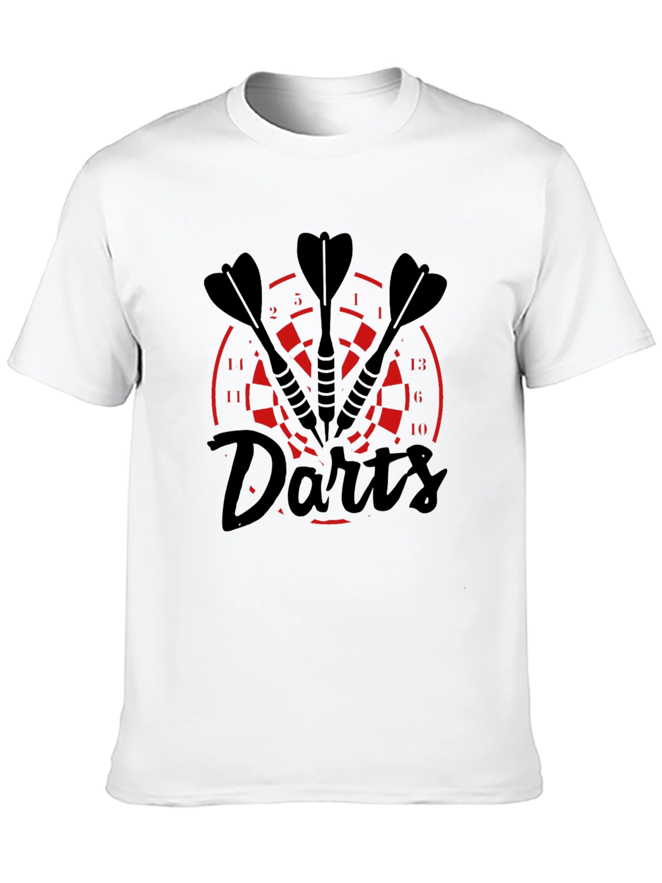 Darts T-Shirt - Black with Target Design