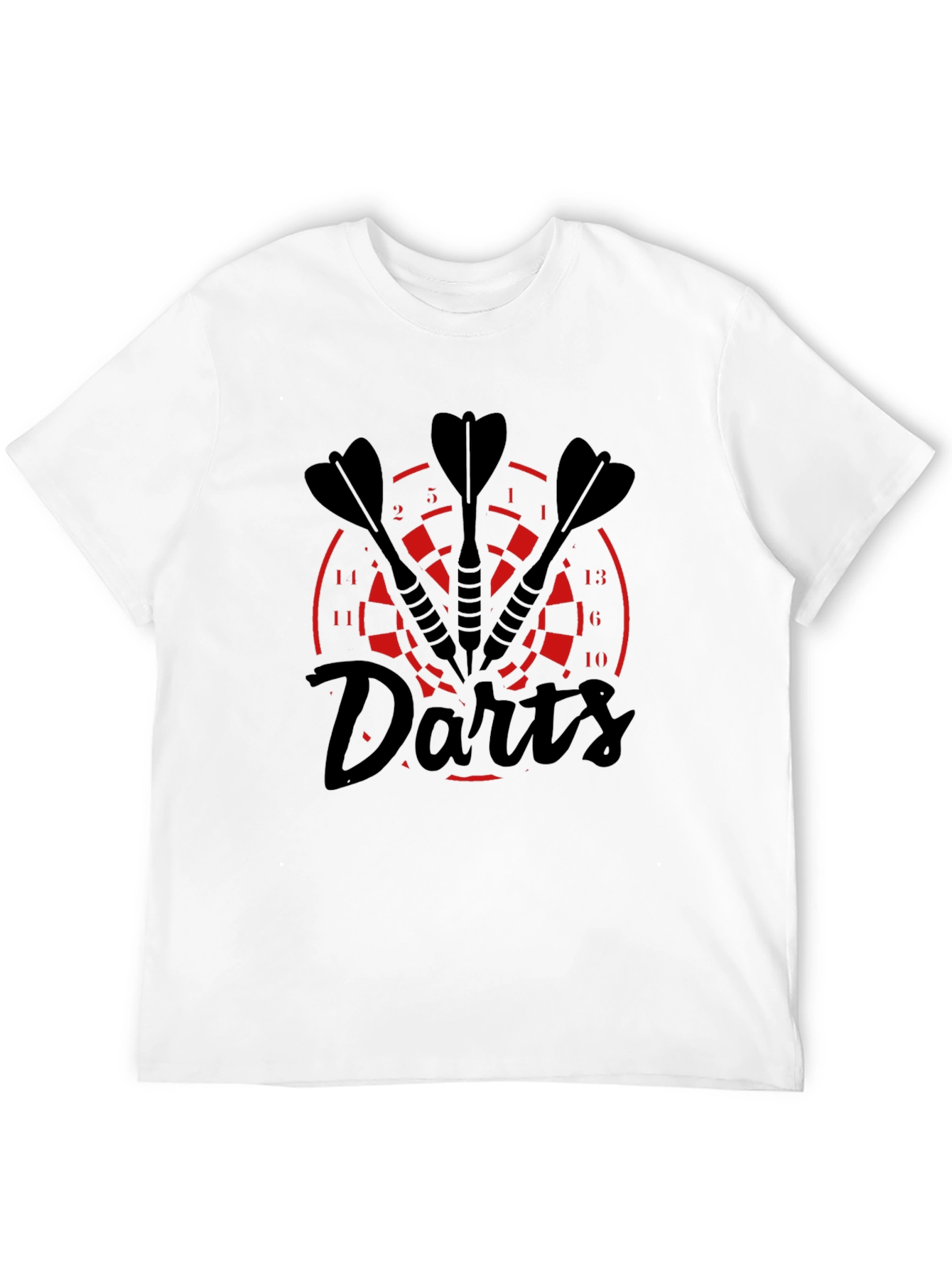 Darts T-Shirt - Black with Target Design