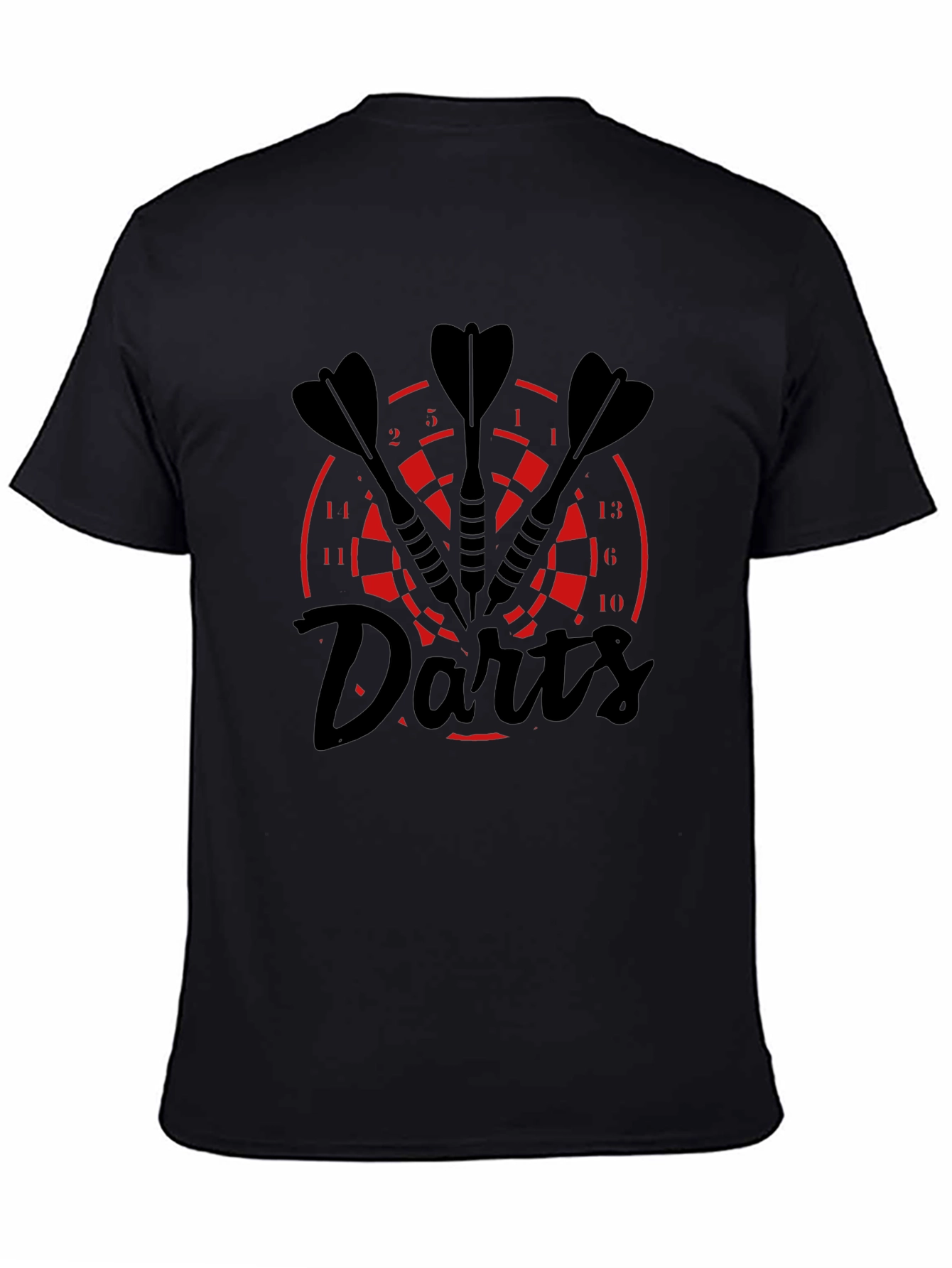 Darts T-Shirt - Black with Target Design