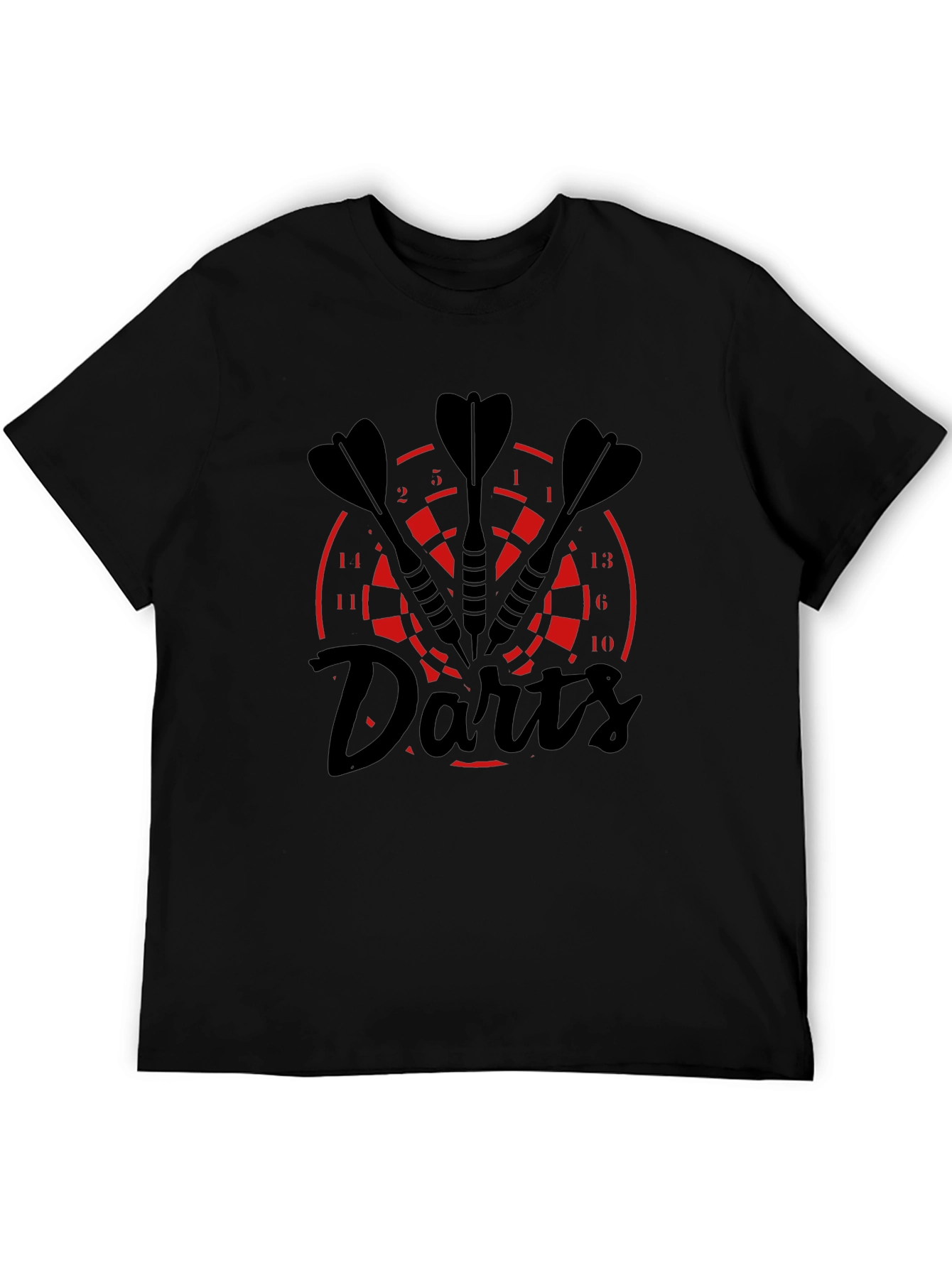 Darts T-Shirt - Black with Target Design