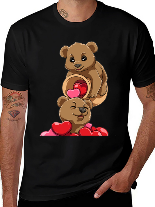Bear Hugs & Hearts T-Shirt - Valentines Day Tee