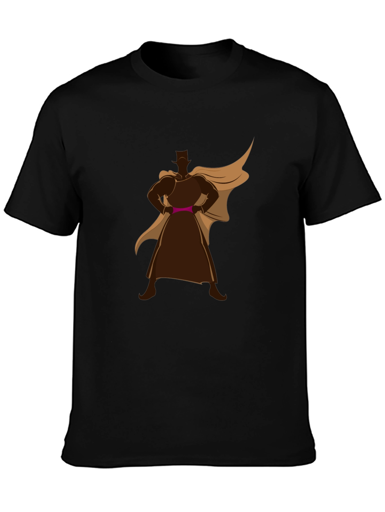 Superhero Silhouette Black Tee