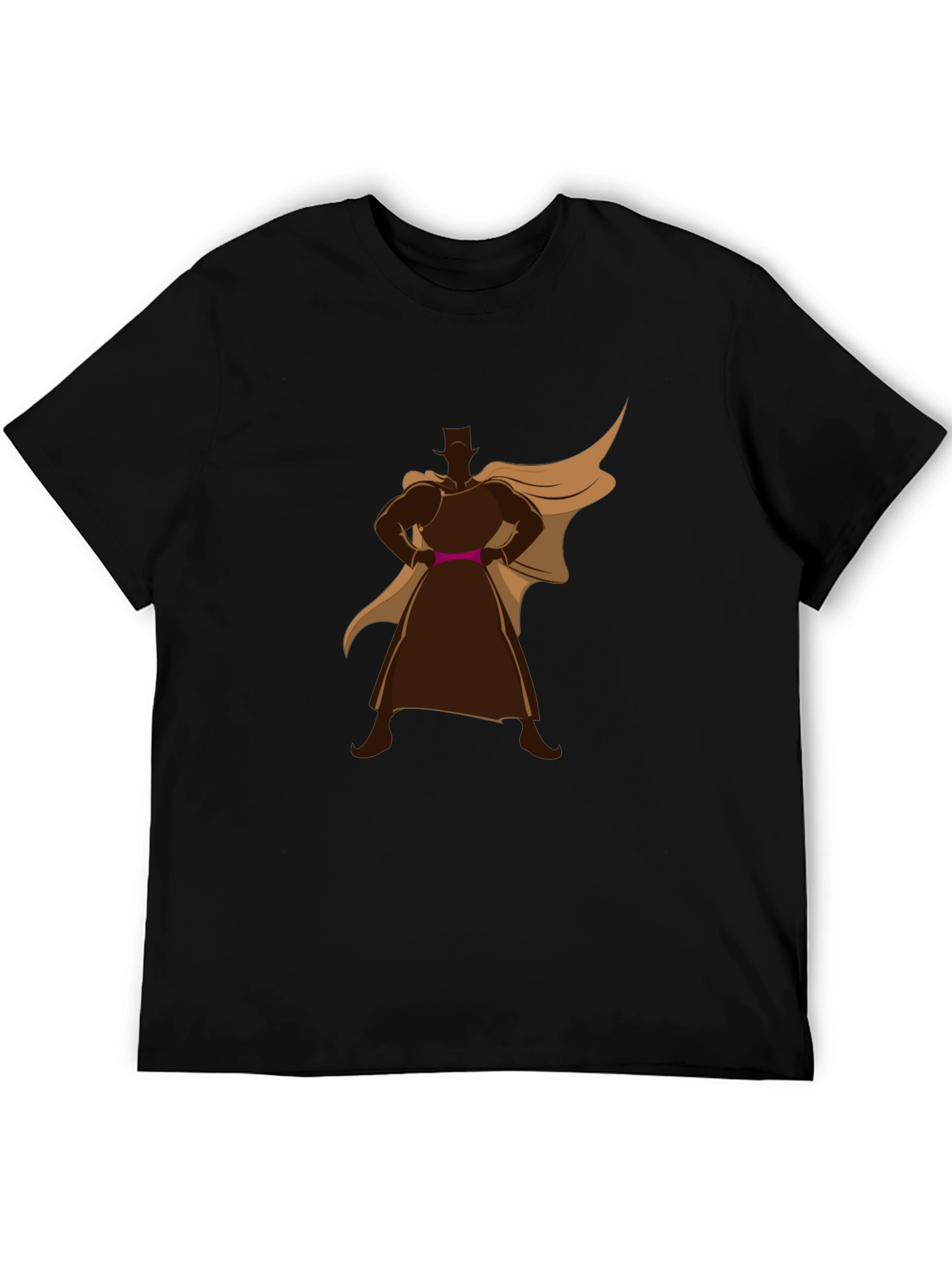 Superhero Silhouette Black Tee
