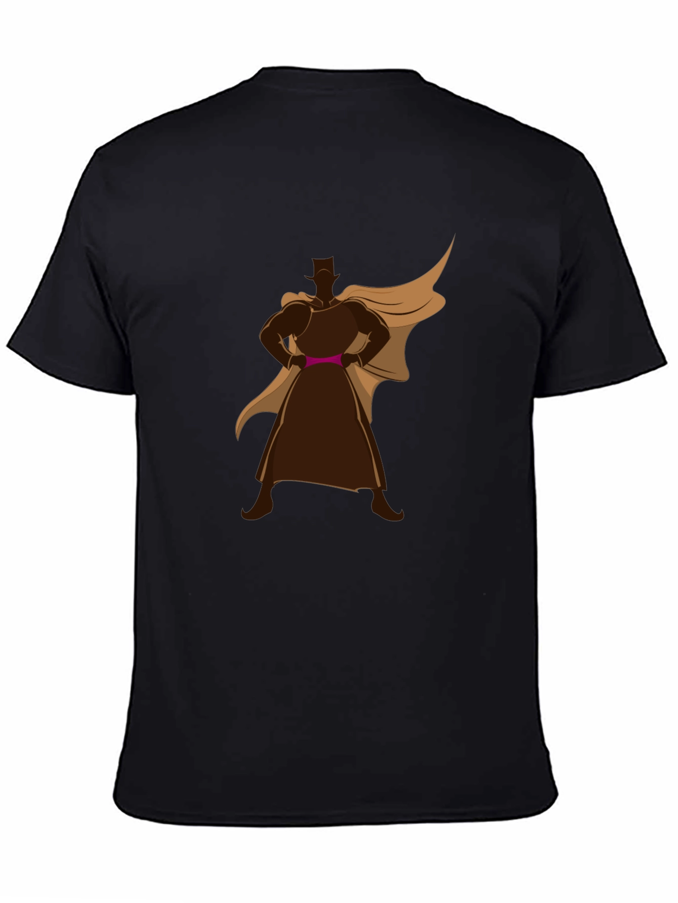 Superhero Silhouette Black Tee