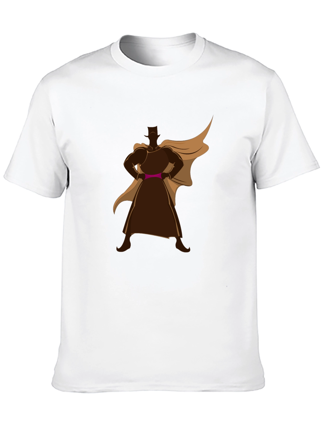 Superhero Silhouette Black Tee