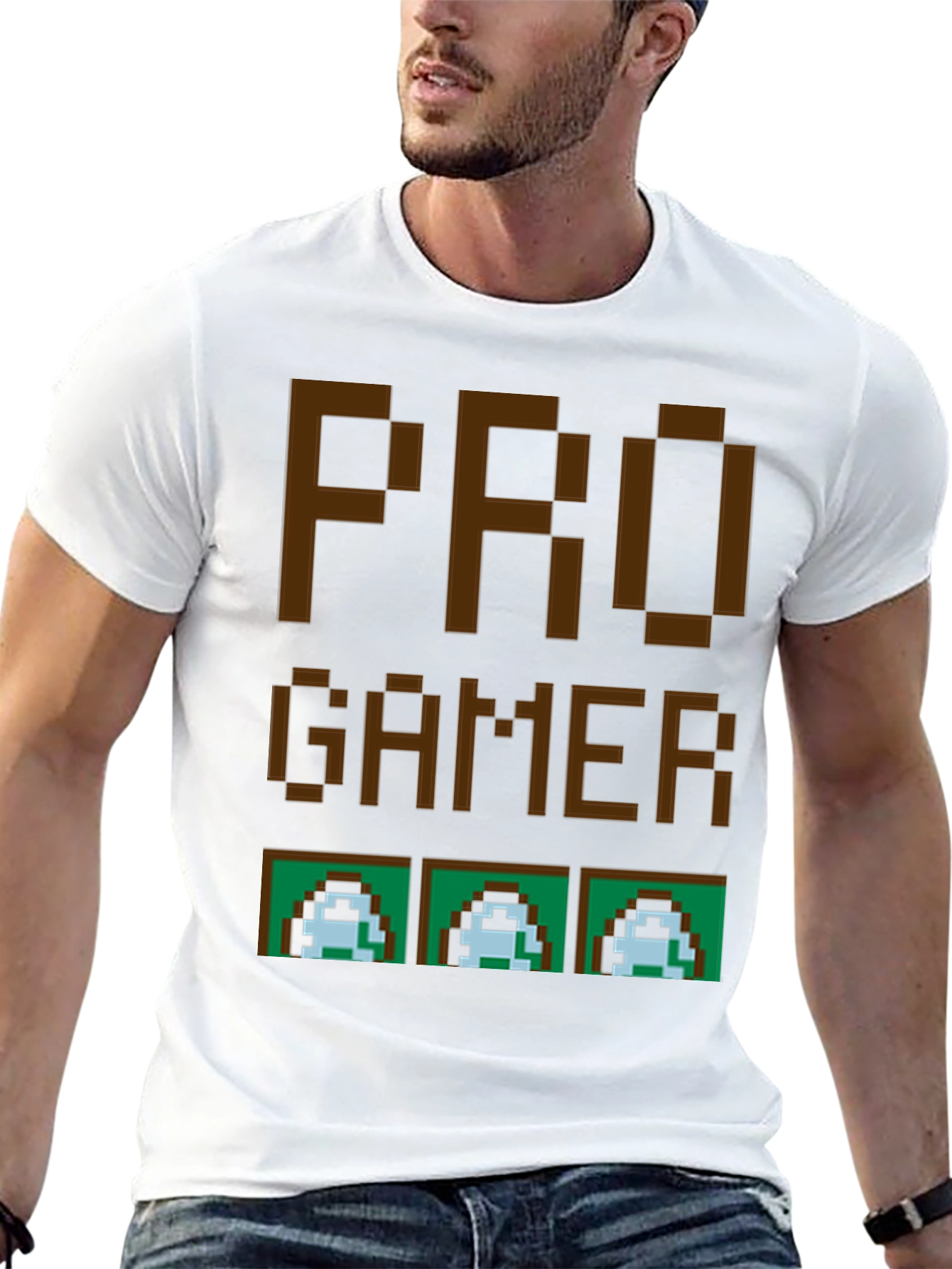 Retro Pro Gamer T-Shirt - Pixel Art Design