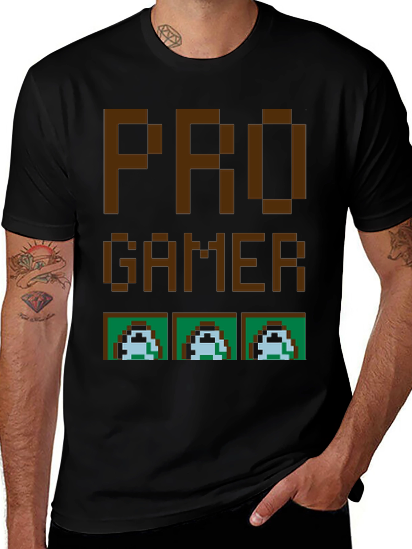 Retro Pro Gamer T-Shirt - Pixel Art Design