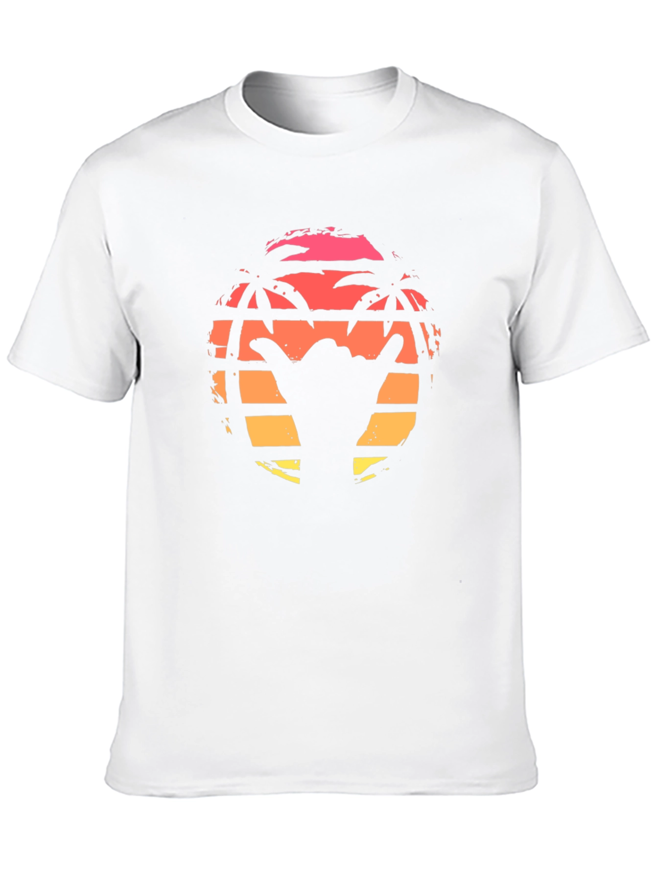 Tropical Sunset Graphic T-Shirt
