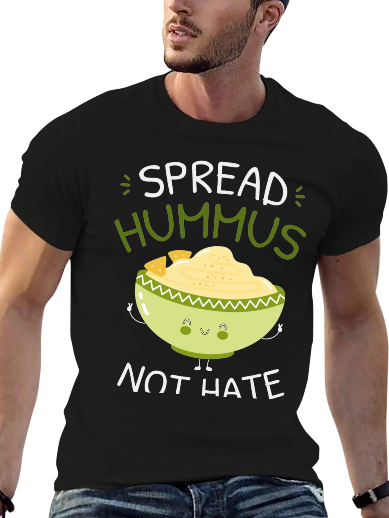 Spread Hummus Not Hate Graphic Tee