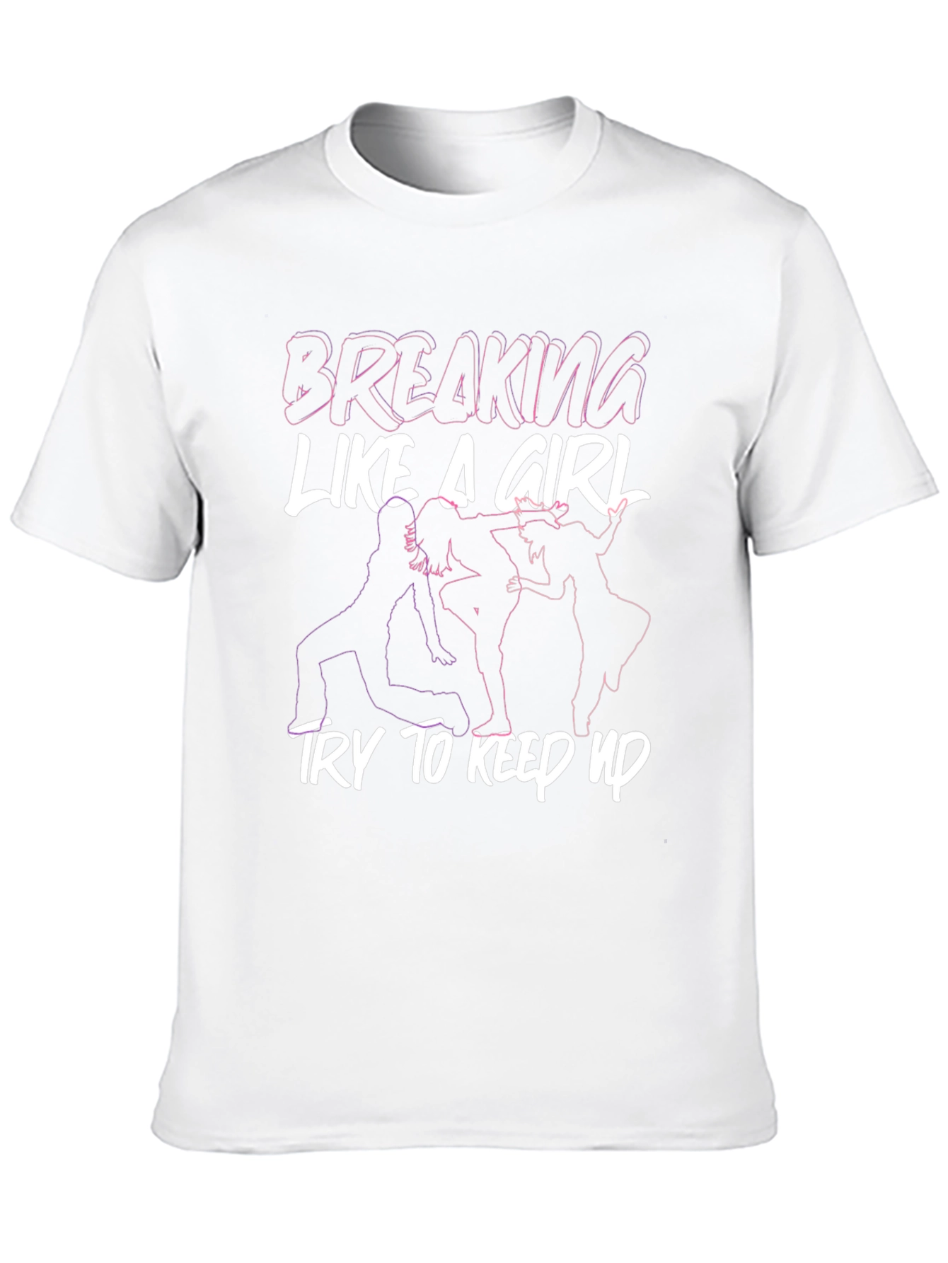 Breaking Like A Girl Graphic Tee - Black
