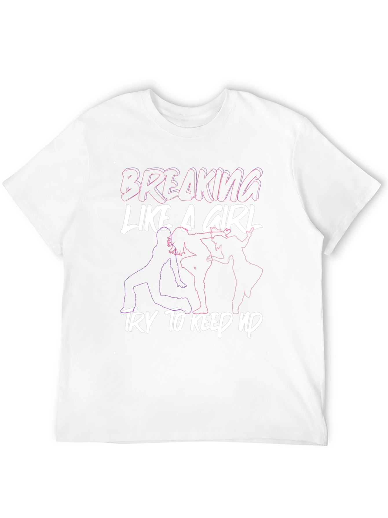 Breaking Like A Girl Graphic Tee - Black